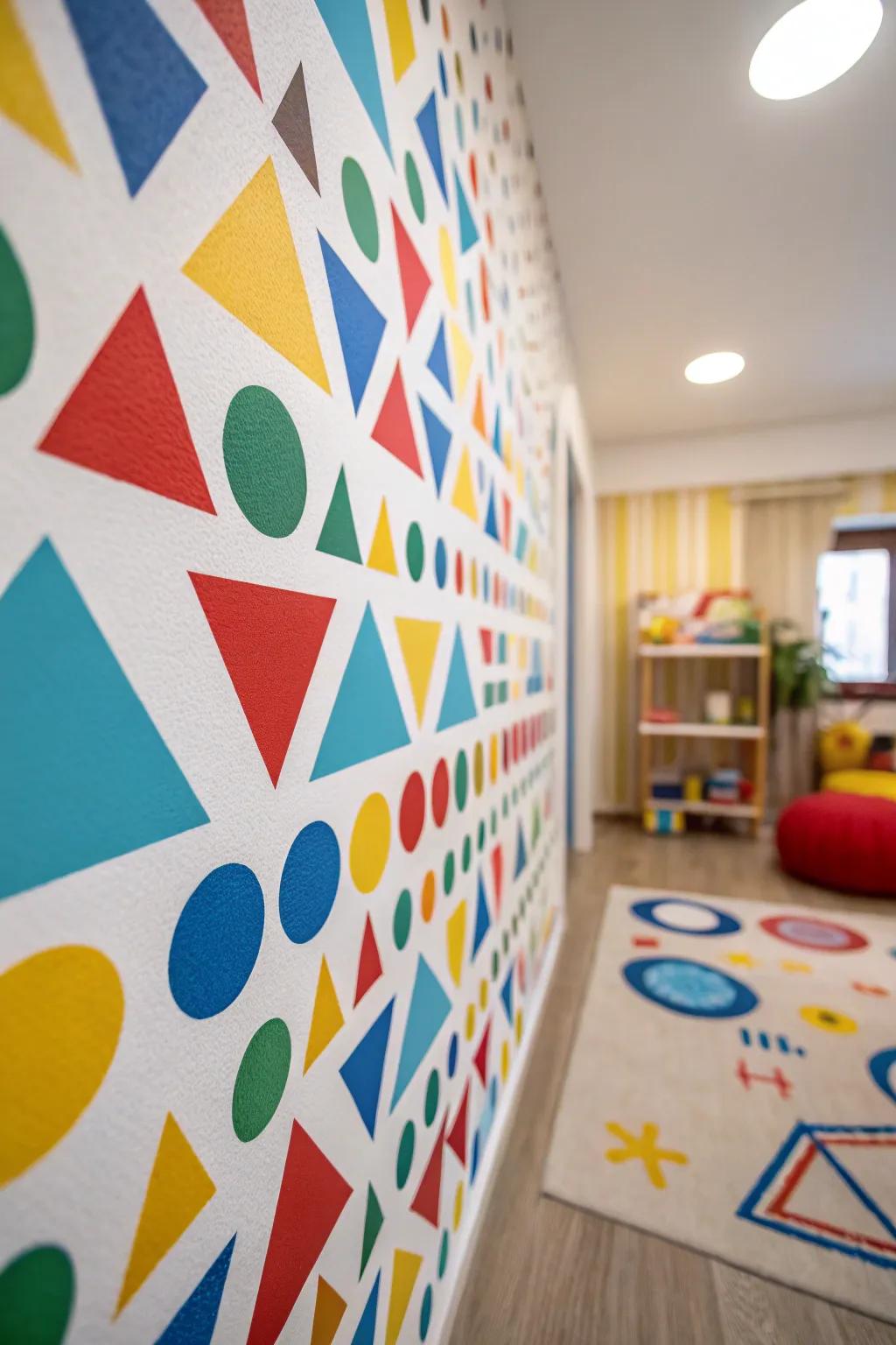 Geometric patterns give a burst of current style and pep.