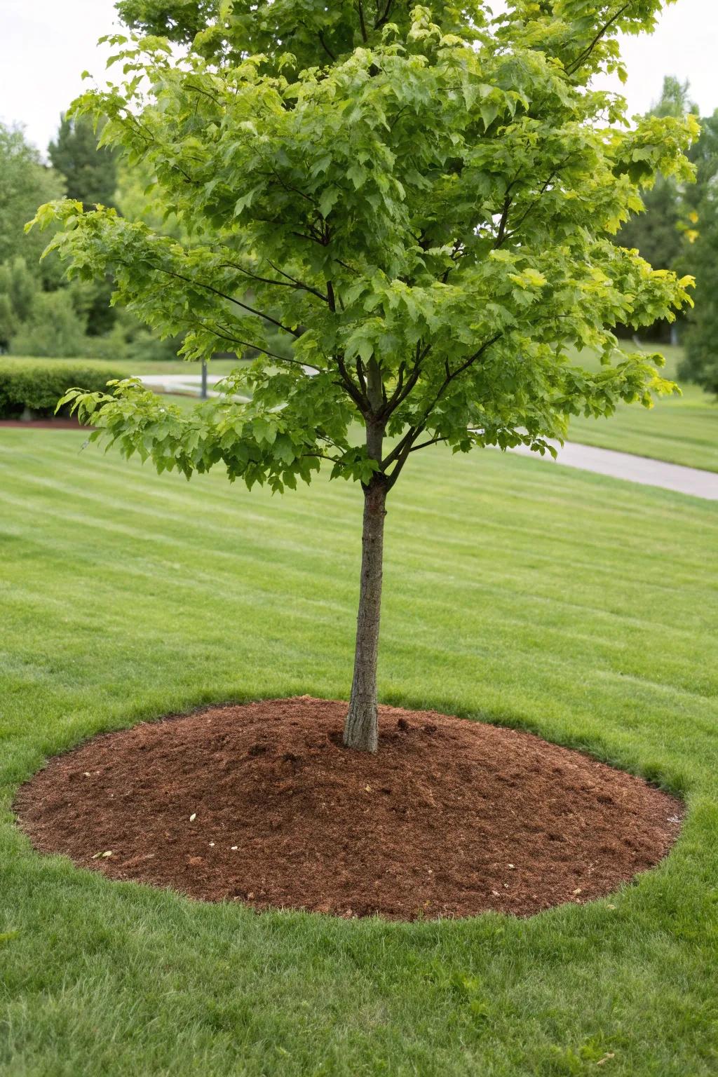 Ground cover ensures your tree looks neat and cared for.