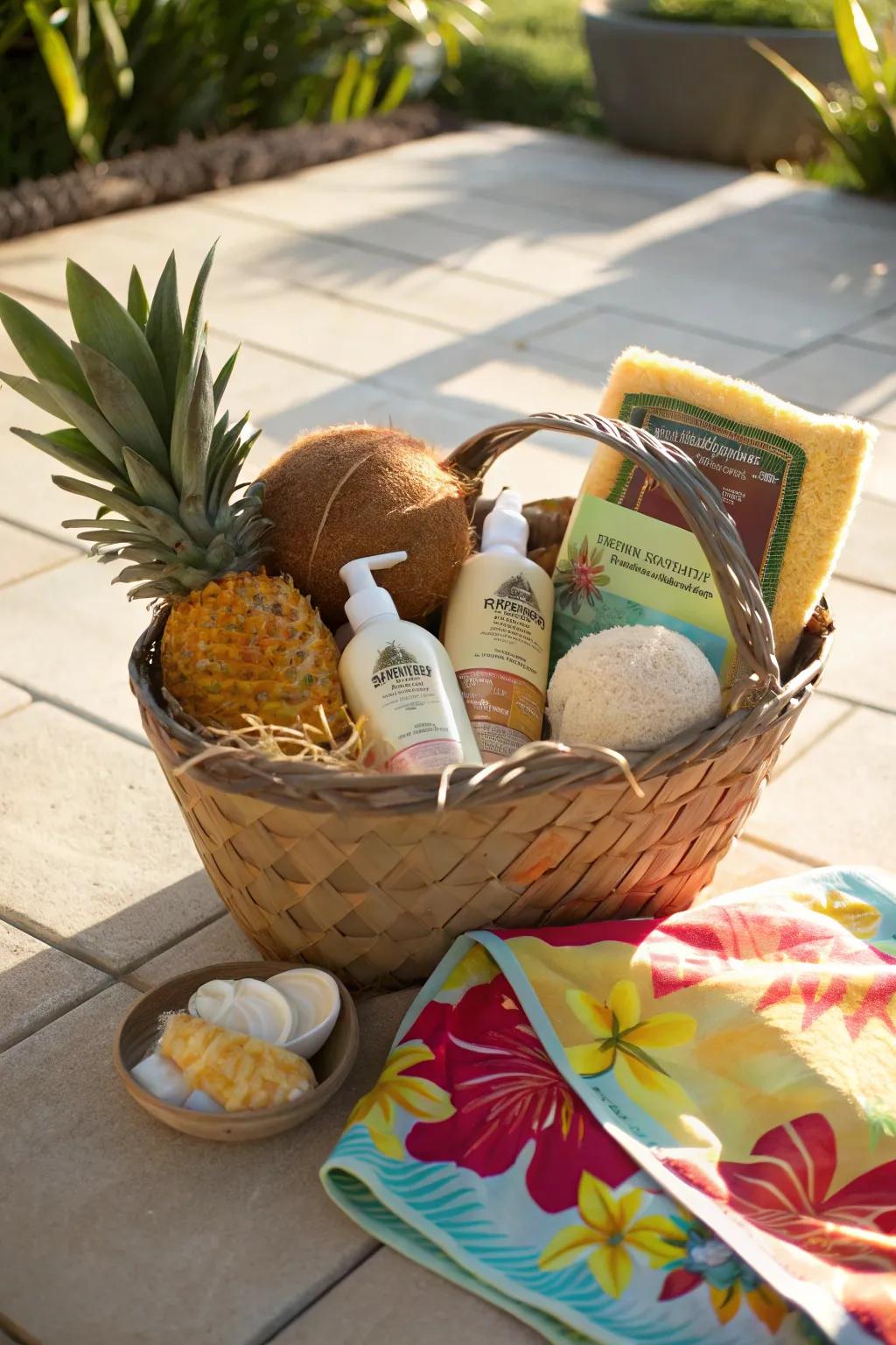 Tropical Oasis: A sun-drenched spa ambiance.
