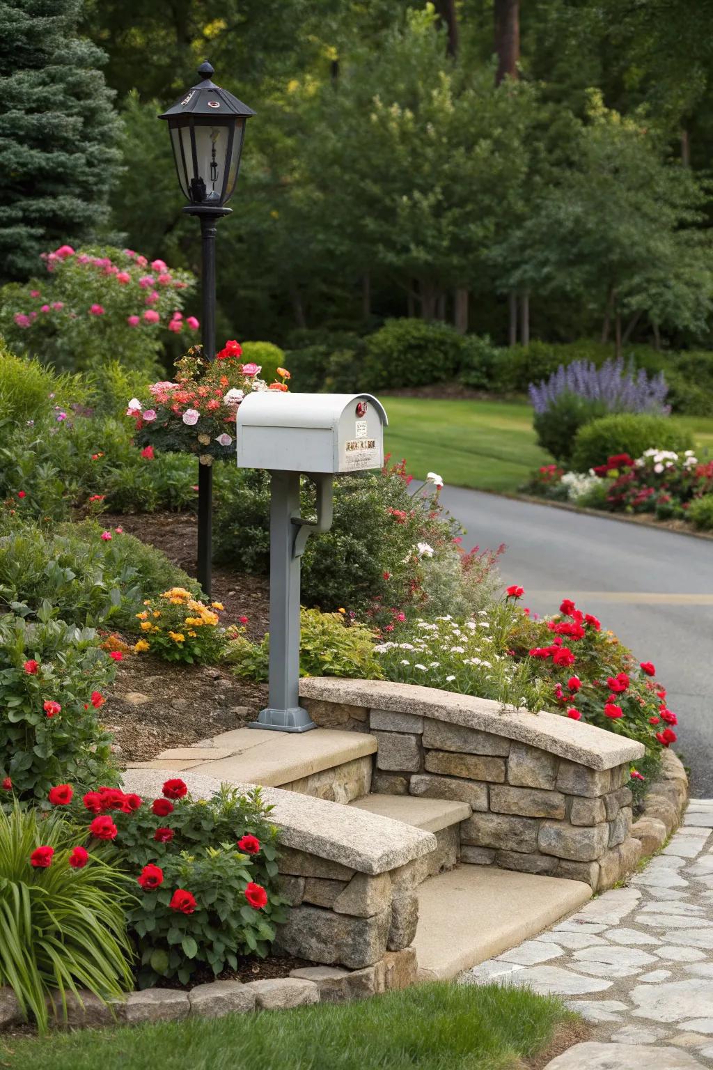 Stone borders inject refinement and structure into your flower bed.