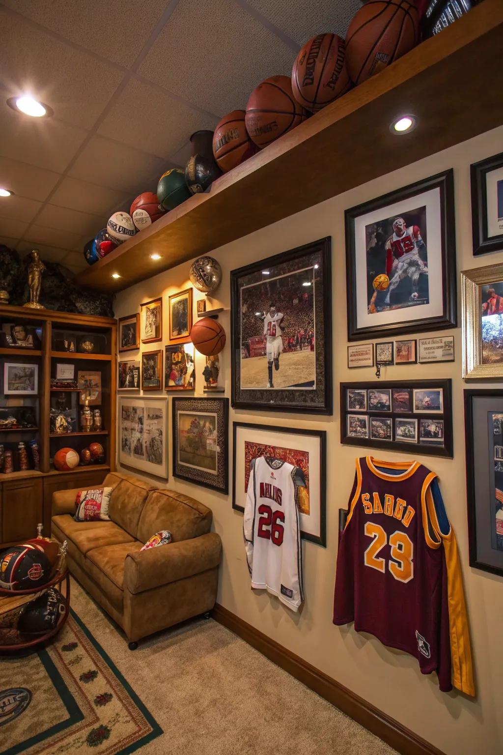 Customize your man cave with themed ornaments.