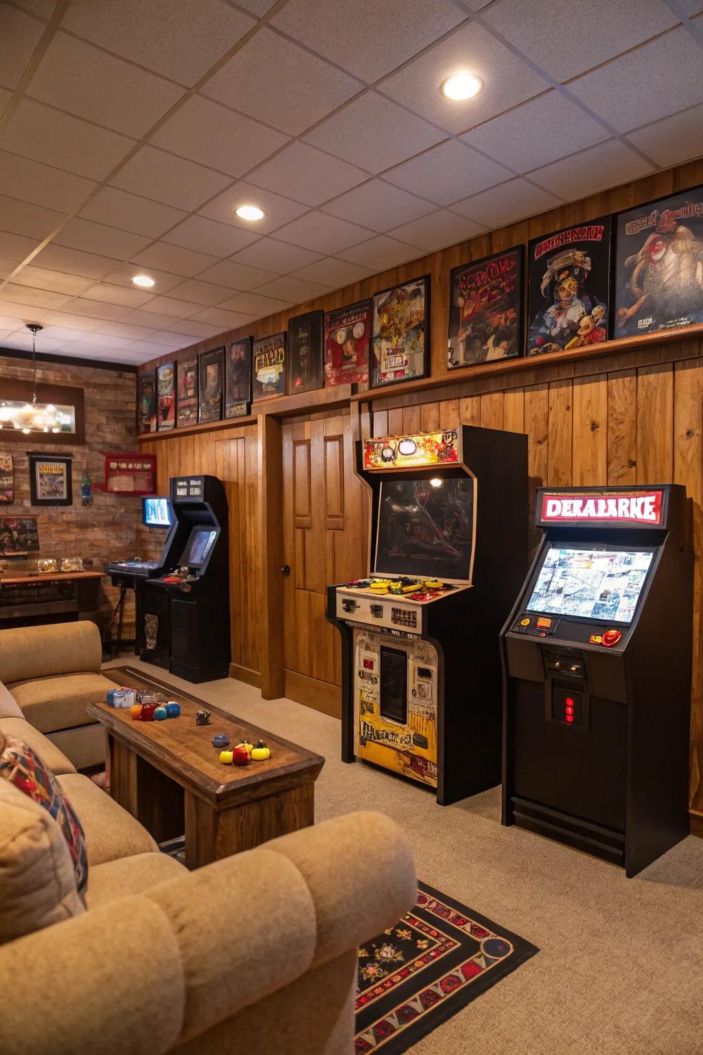 Rediscover the memorable days of gaming within your personal arcade.