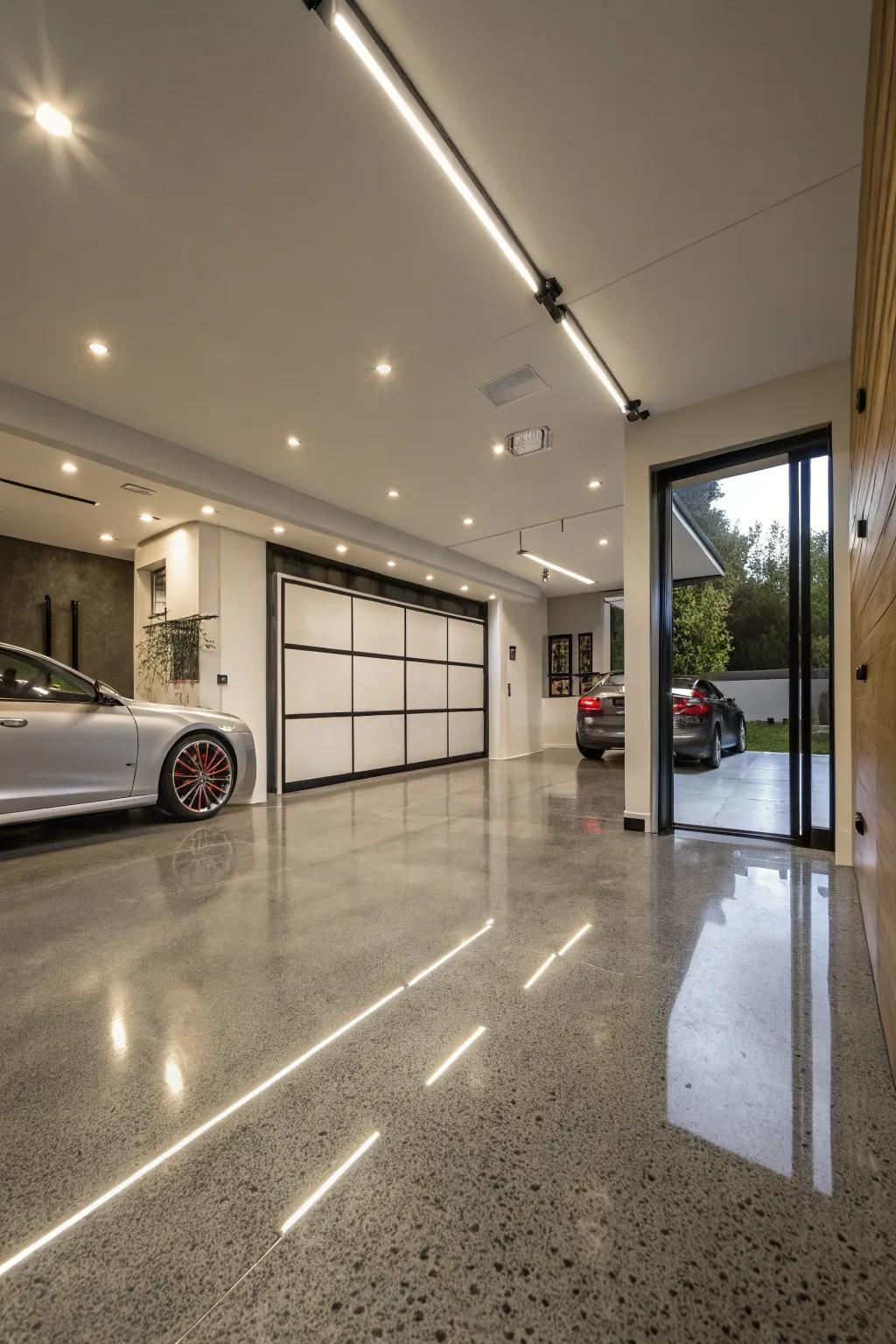 Refine your garage with luxury materials and details.