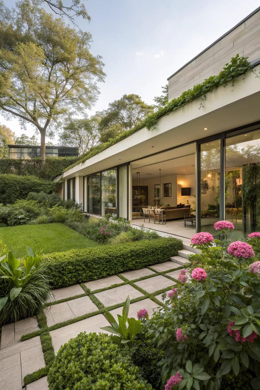 Effortlessly combine interior and exterior residing zones.