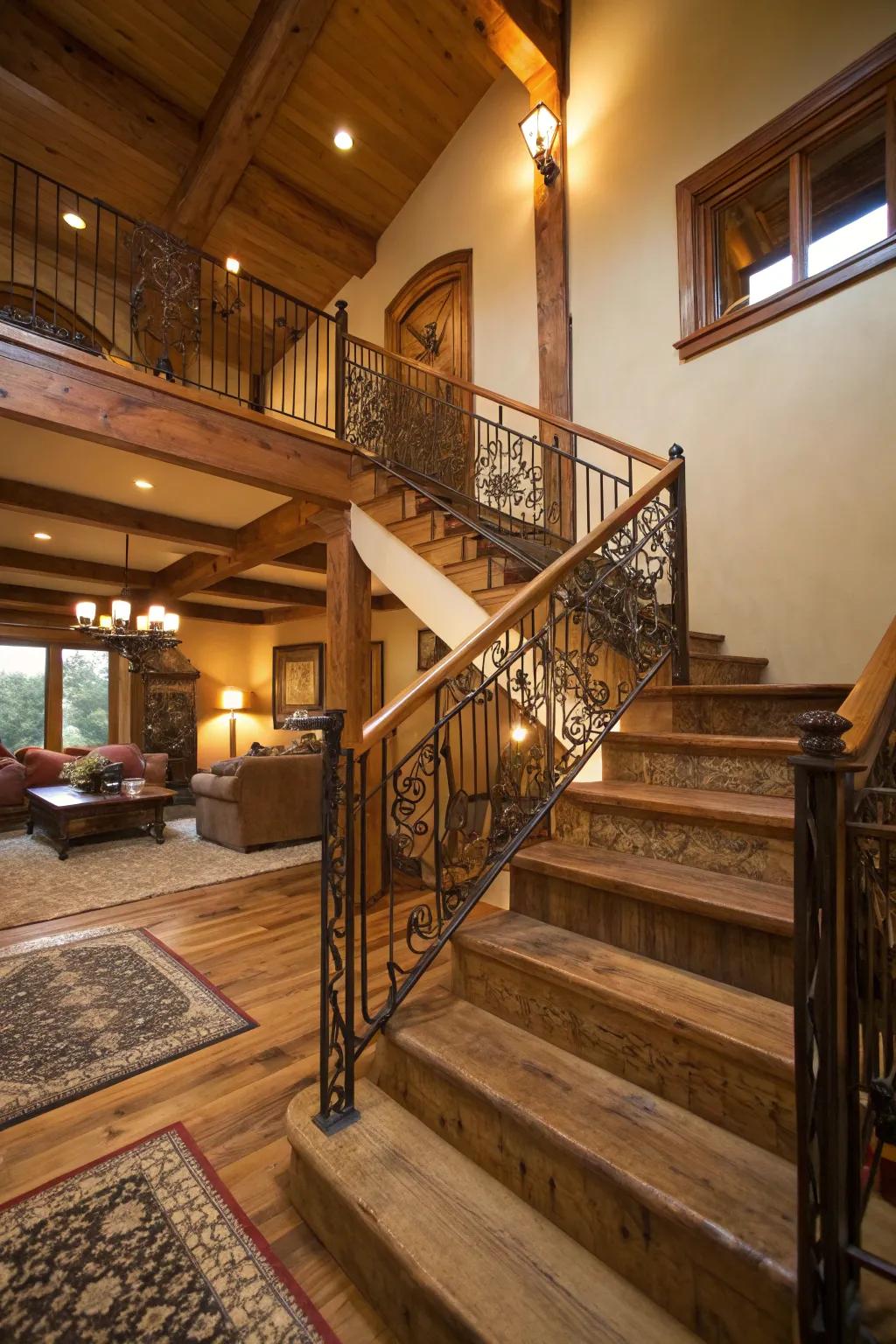 Combine diverse materials to attain a captivating visual impact.