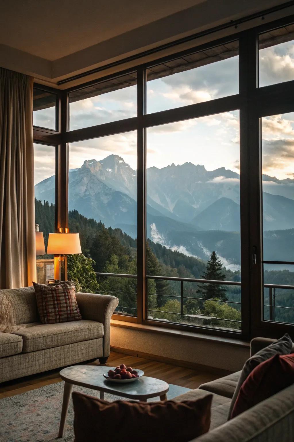 Big windows really bring the outside in.