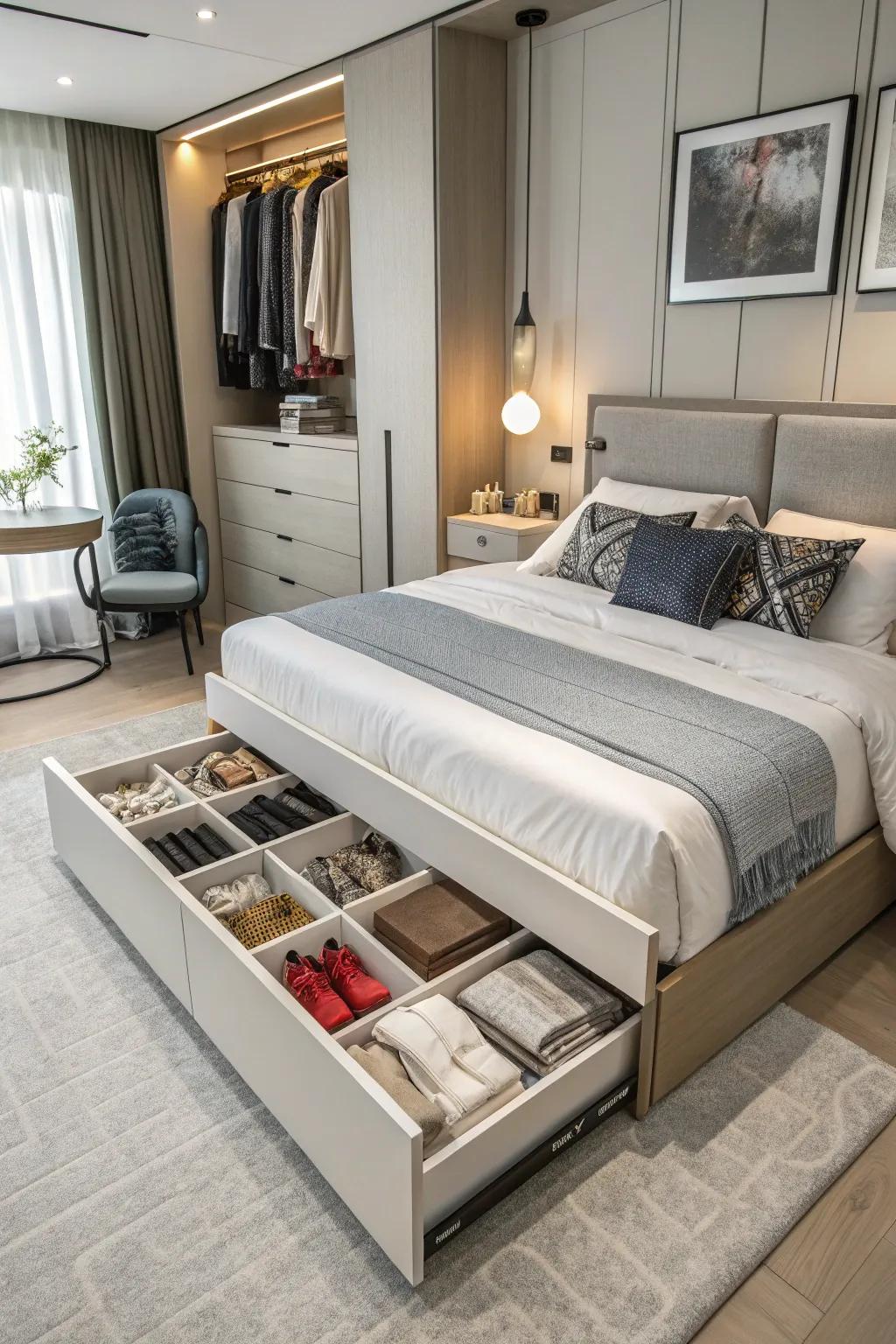 A game-changer can be furniture with multiple uses.