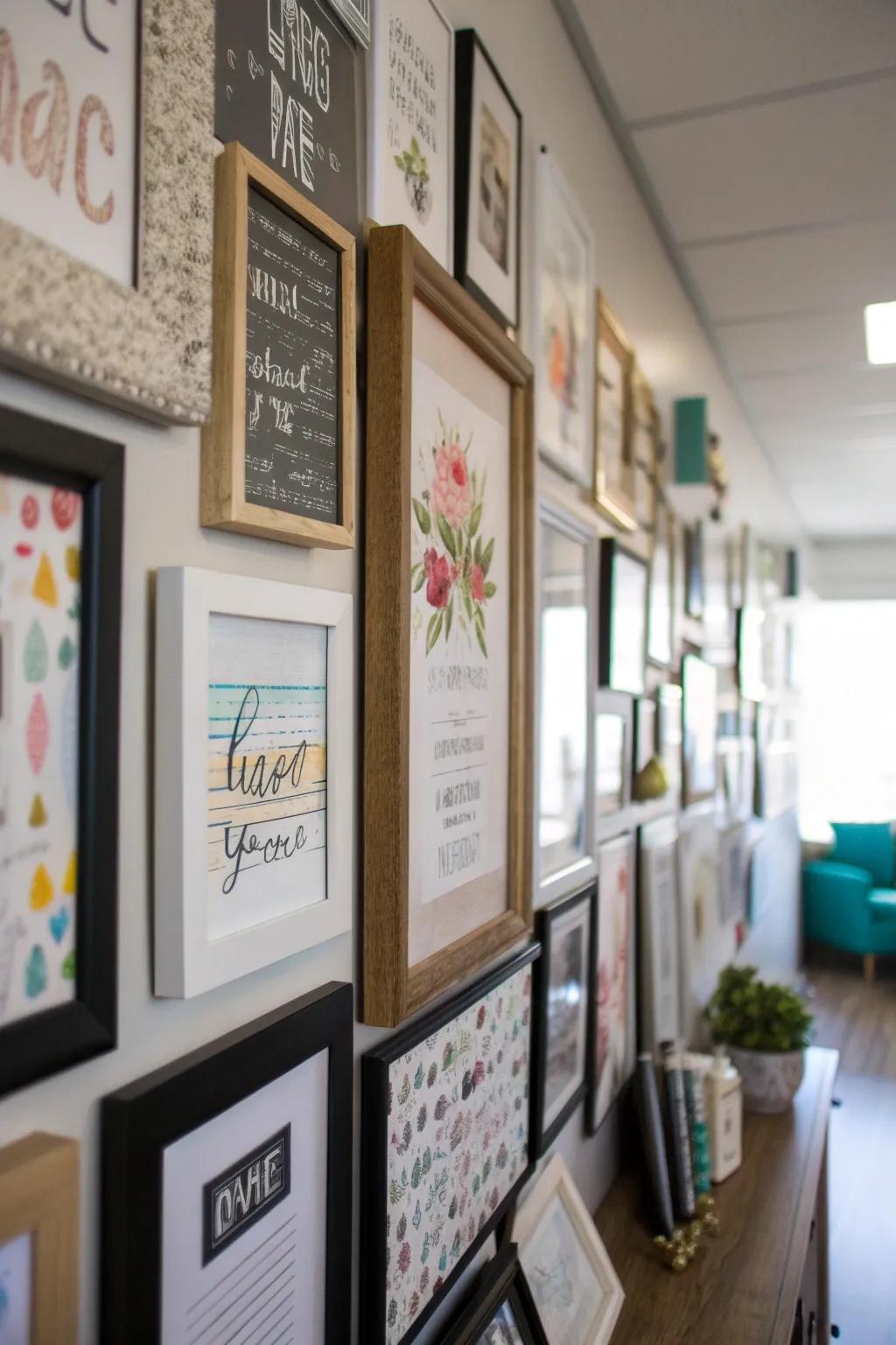 Art and motivational sayings channel creativity and drive within your workspace.
