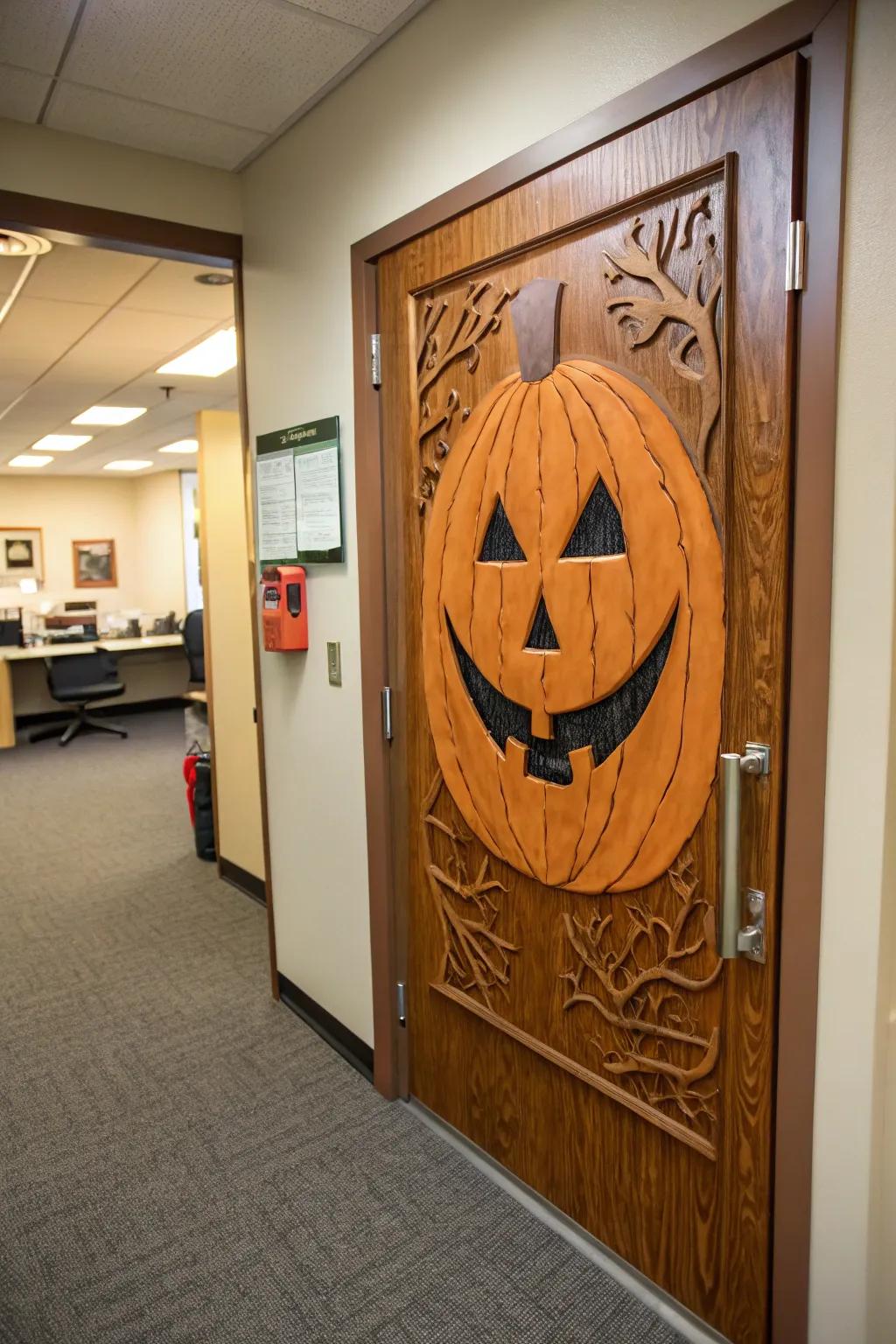 Bring the gourd patch to your office with this layout.