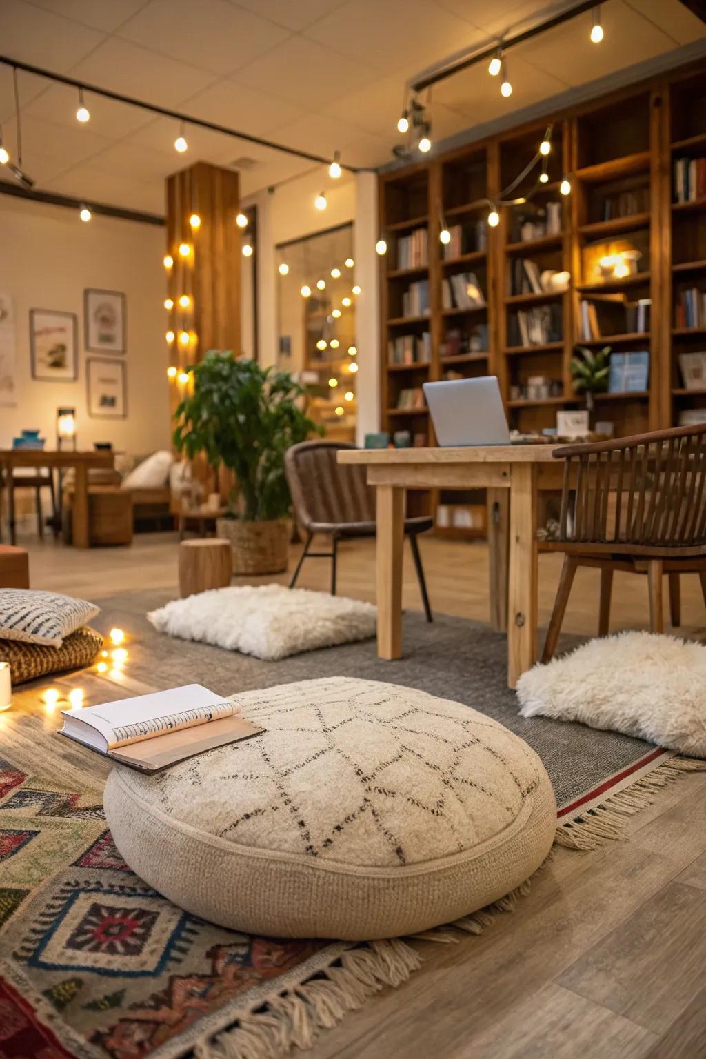 A cozy, hygge-inspired nook for supreme relaxation.