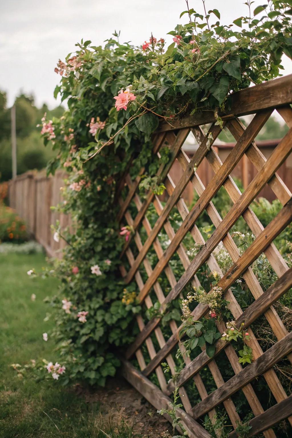 Lattice elements enhance both the aesthetics and functionality of outdoor spaces.