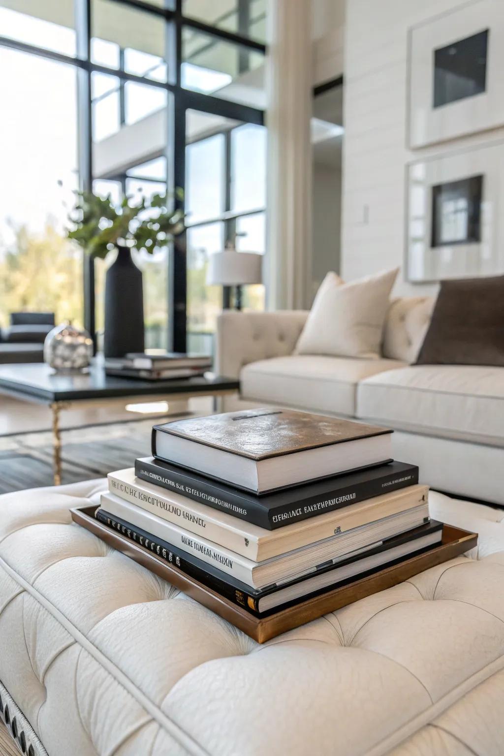 Enrich your space with elegant reads.