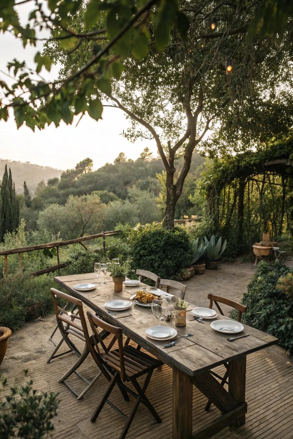Enjoy dining alfresco, right next to your grill.