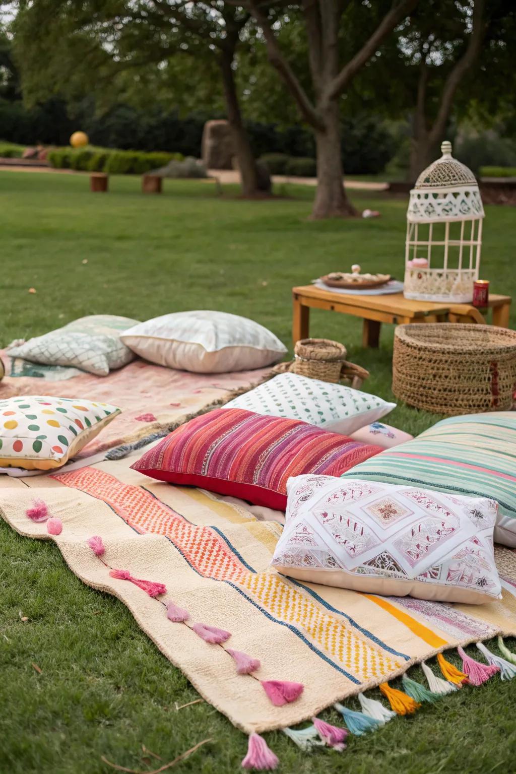 Free-spirited picnics provide a relaxed and lively atmosphere.