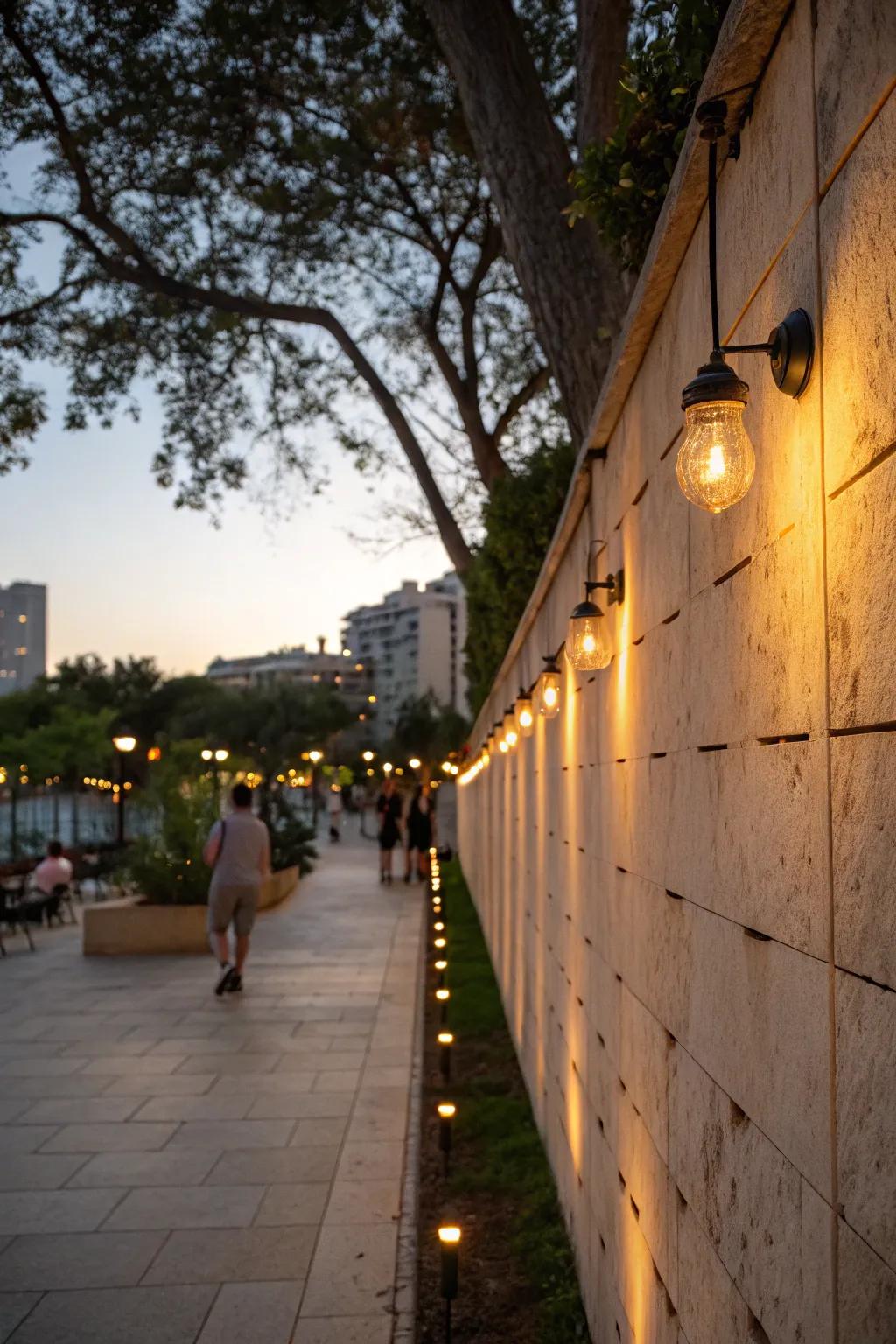 Cultivate a soothing ambiance with warm lighting.