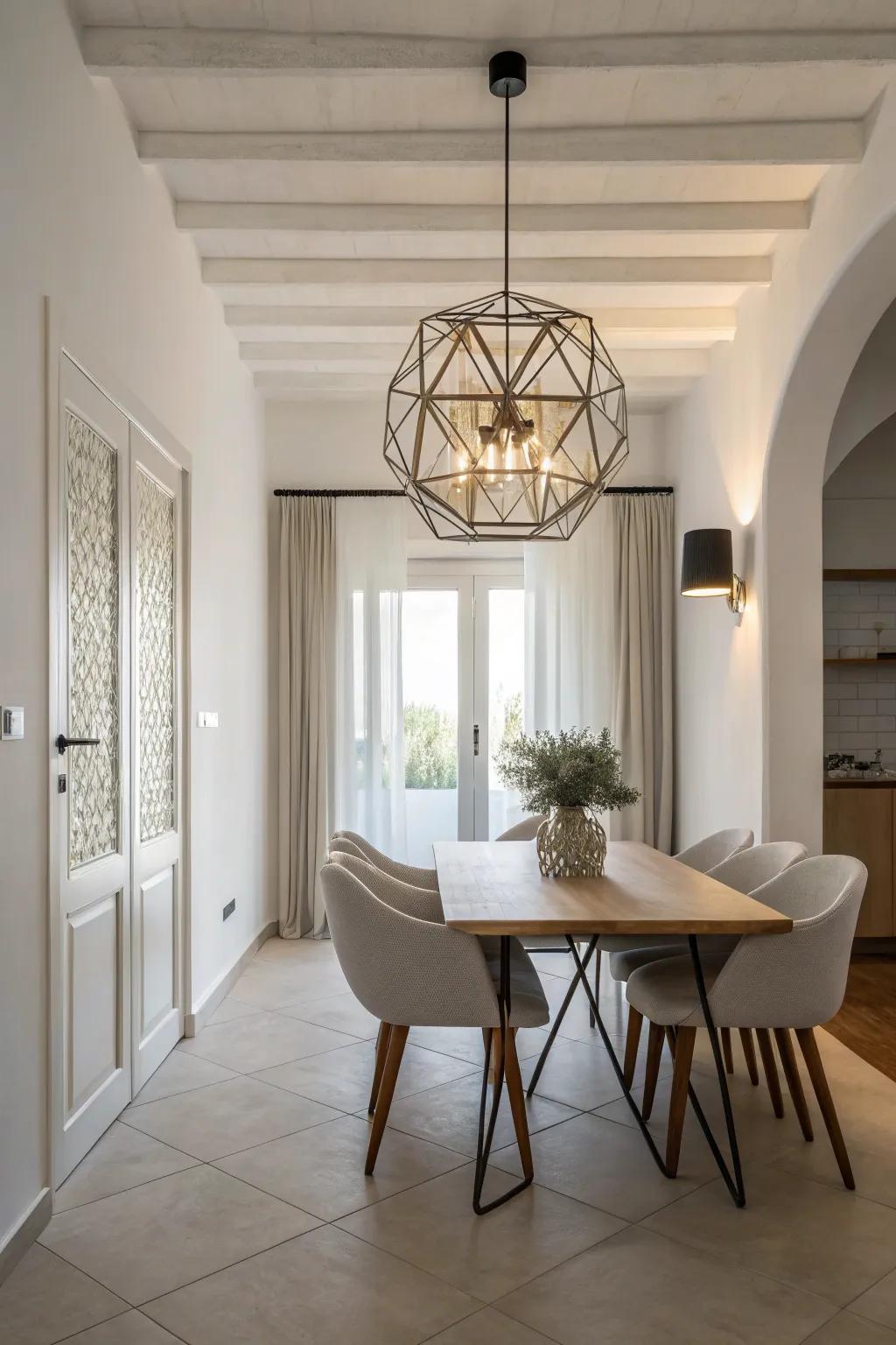 Understated light fittings deliver a neat and contemporary visual.