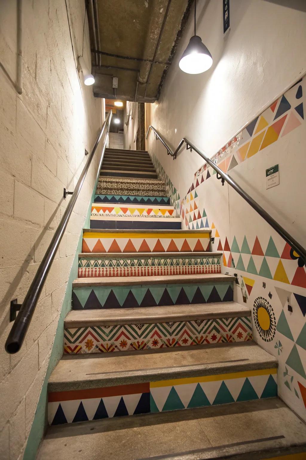 Inject playfulness into your space with geometric patterns.