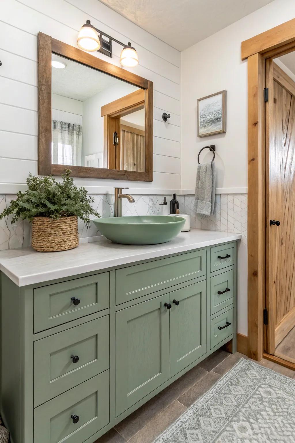 Sage gives a tranquil, spa-like environment.