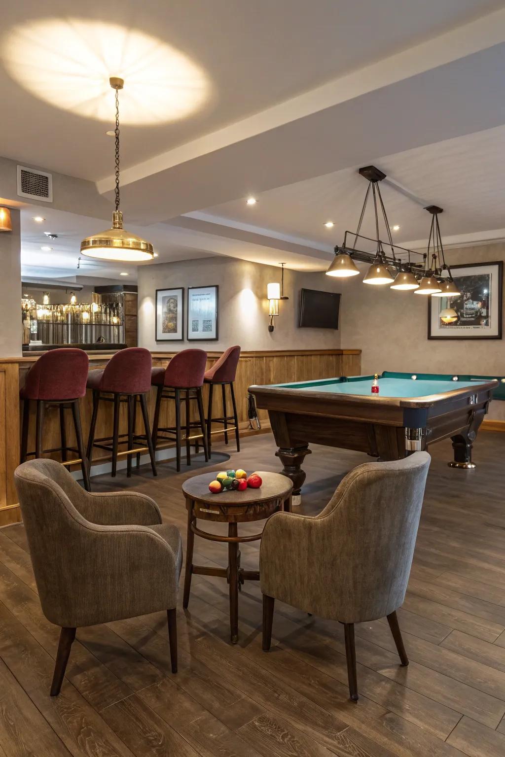 Establish a friendly atmosphere with seating that encourages relaxation and conversation.