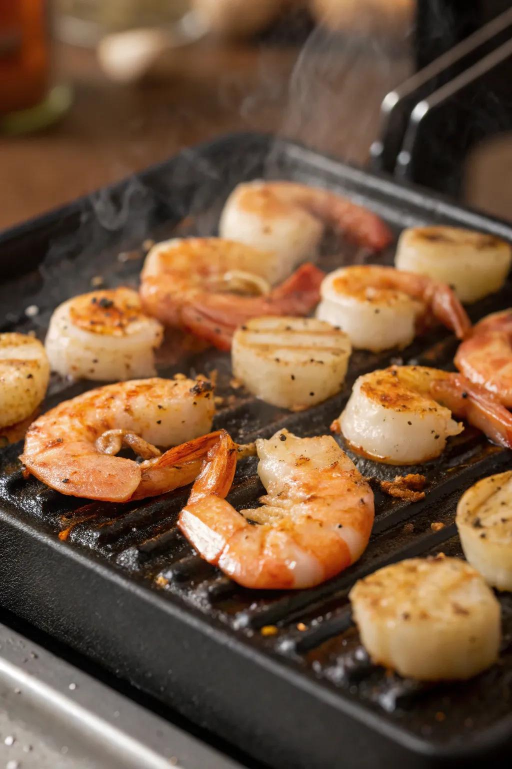 Fish lends a luxurious feel to your raclette meal.