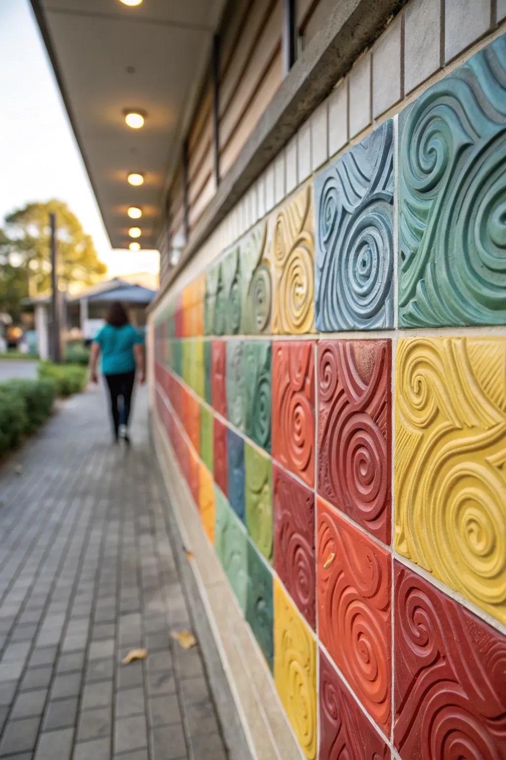 Striking abstract swirls bring an artistic panache to any wall.