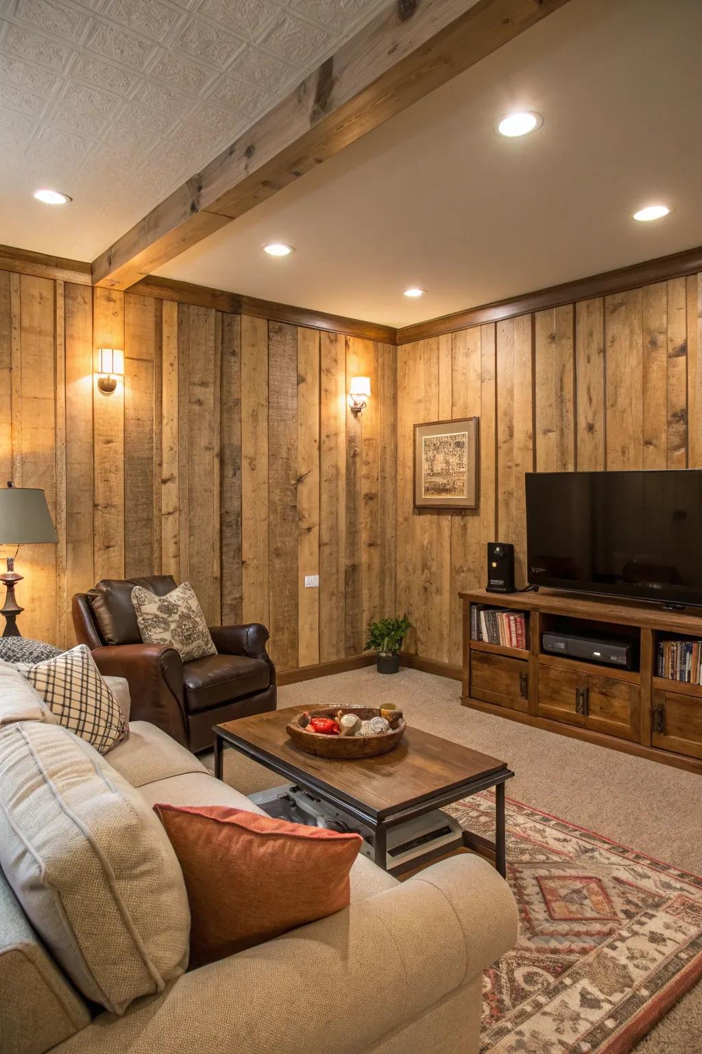 Design a cozy atmosphere with detachable wall panels.