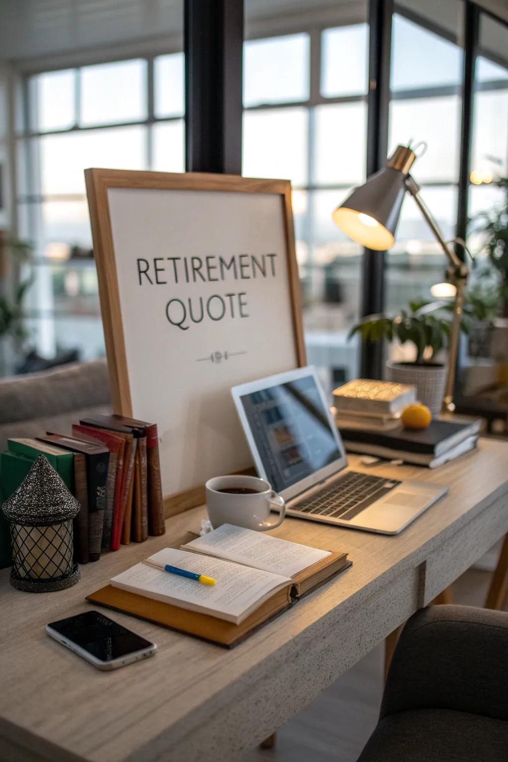 Inspirational quotes infuse motivation into any area.