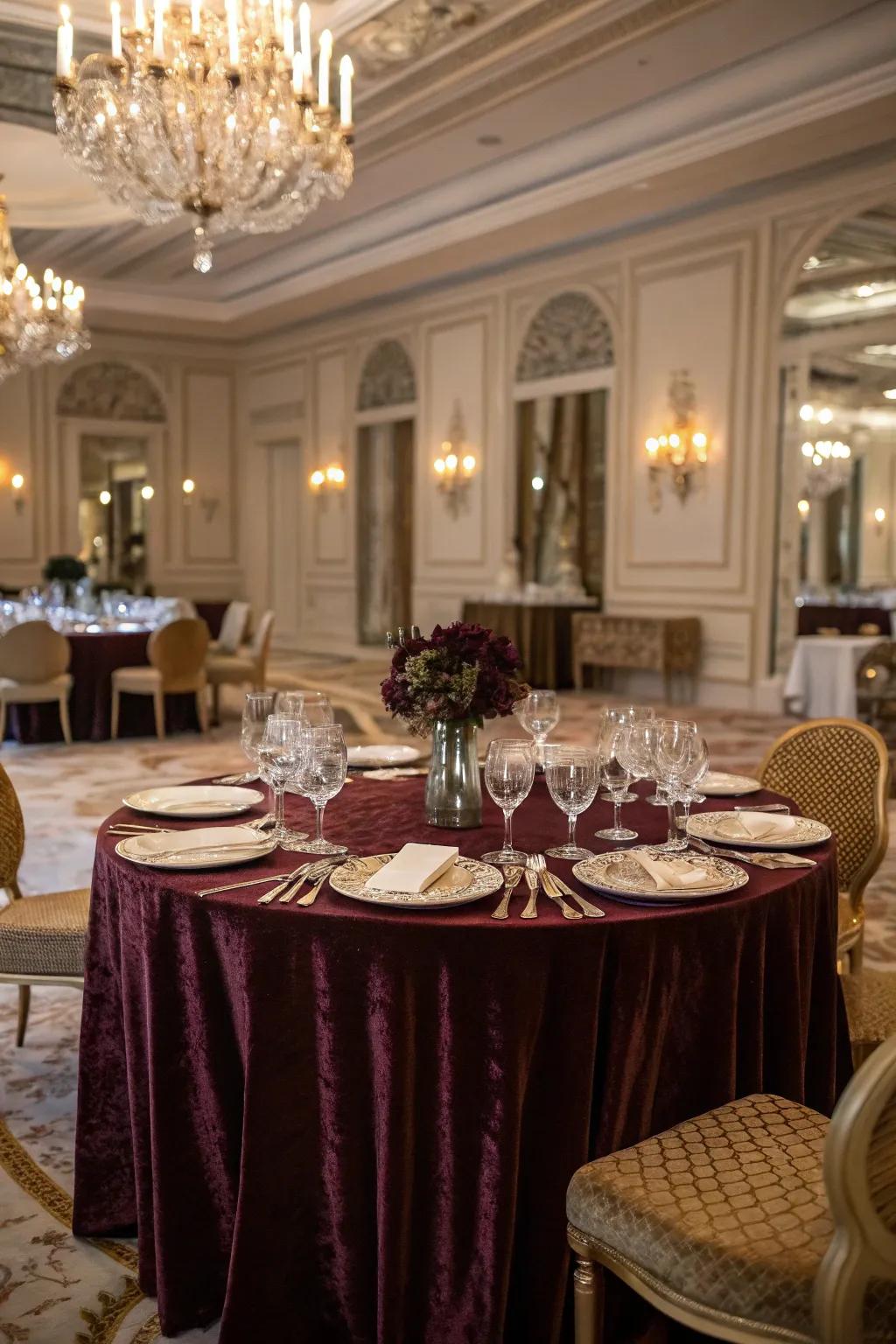 Layered textiles take your meal to the next level.