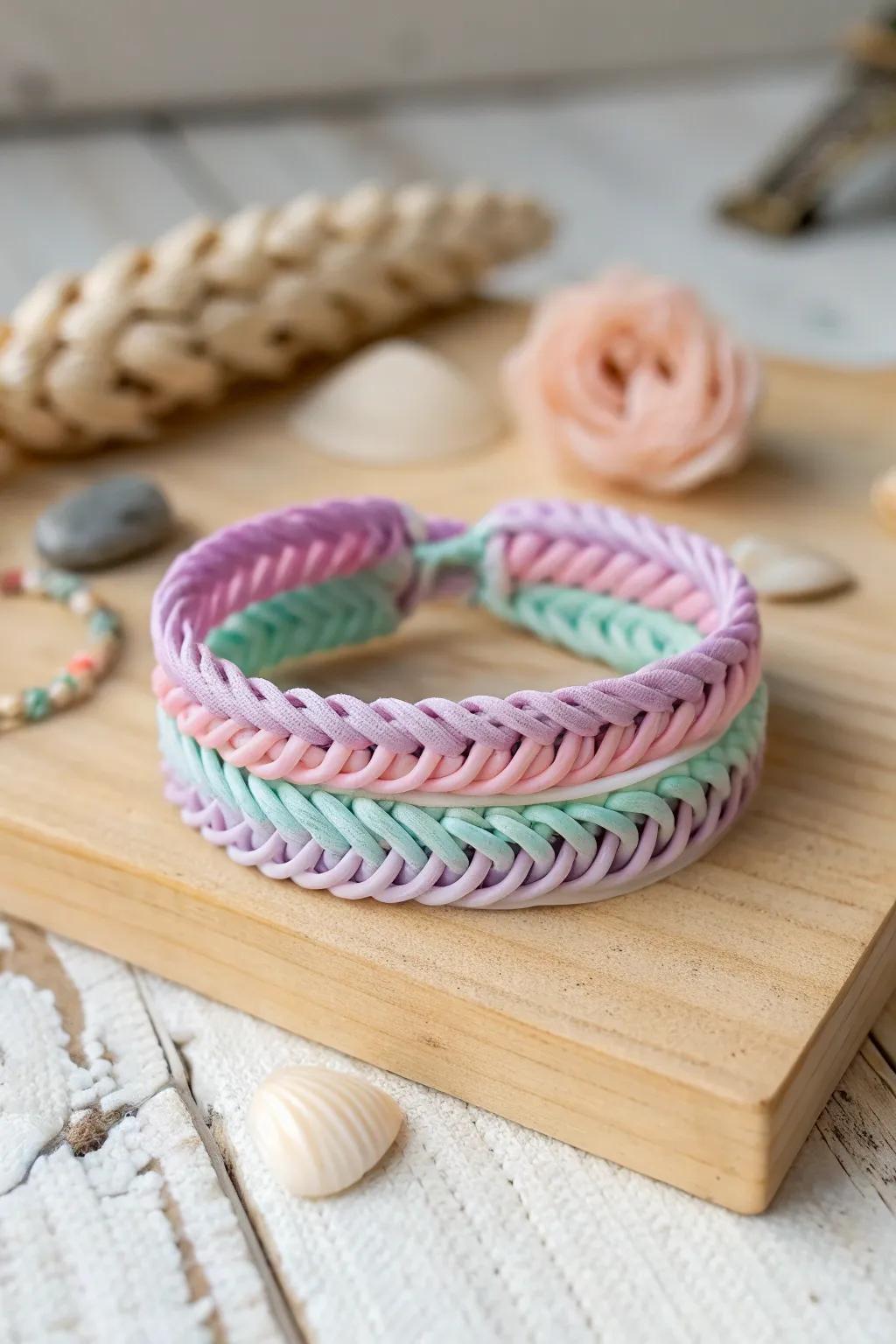 Embrace straightforwardness and style with this beguiling four-strand wristband. Ideal for adding a dash of style to any look.
