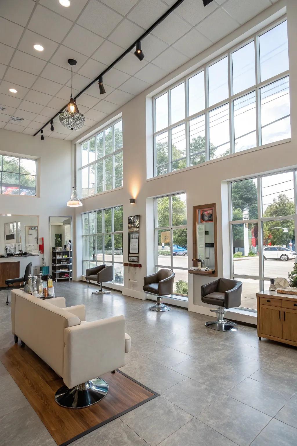 An open design promoting area optimization and a welcoming atmosphere.