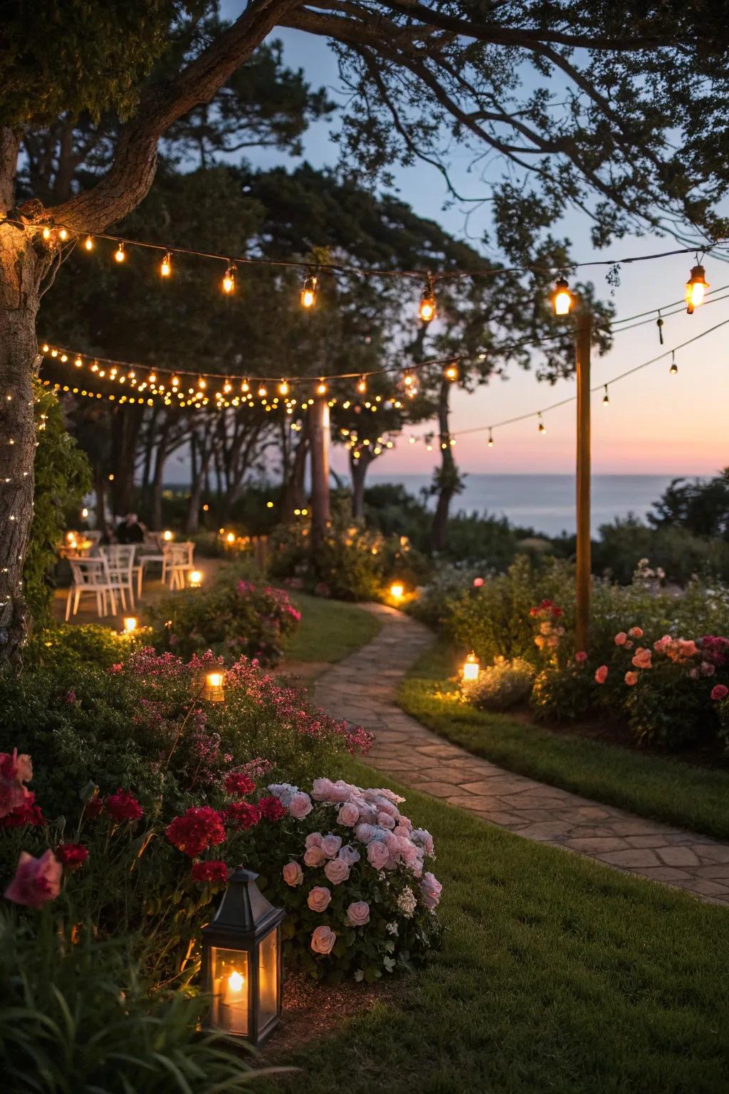 Elevate your garden with mesmerizing nocturnal lighting.