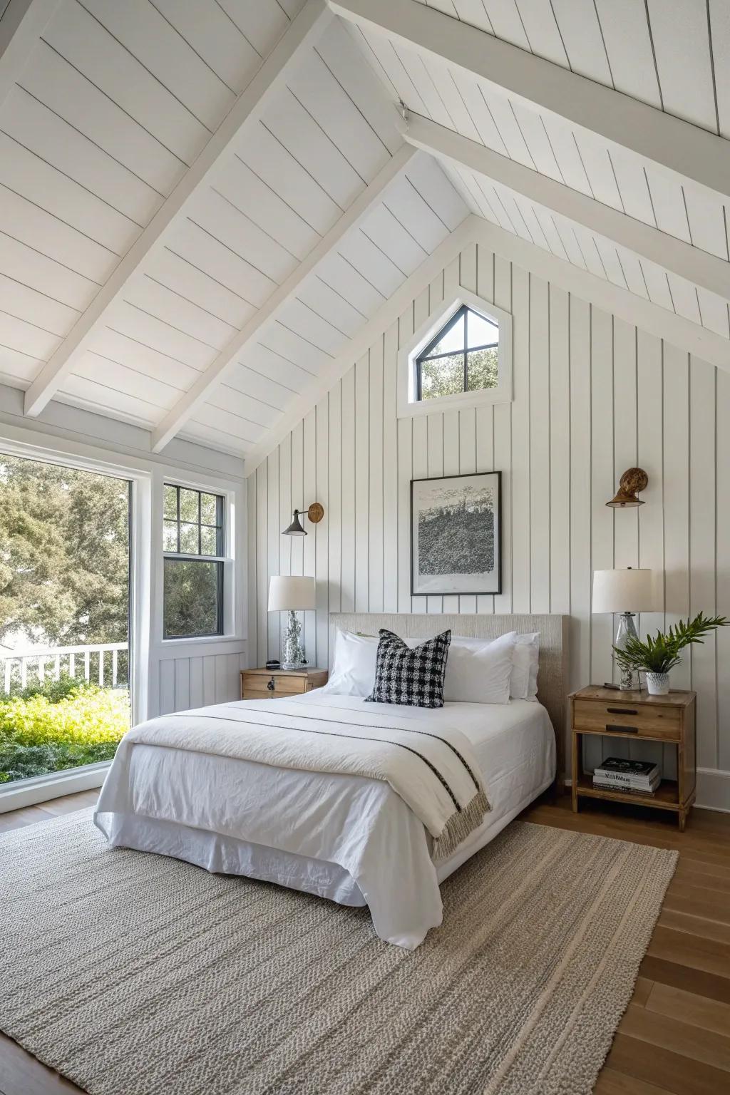 Vertical shiplap injects height and contemporary design into your environment.