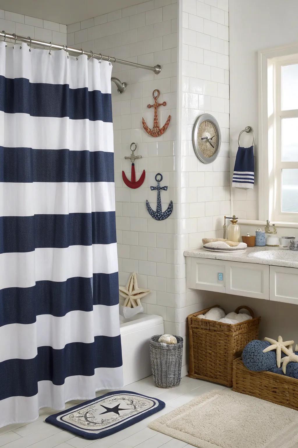 Classic stripes are a perpetually stylish and adaptable option.