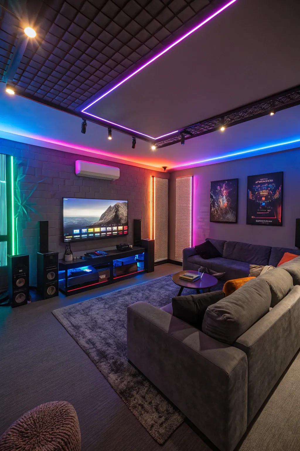 Illumination strips can completely change the mood of your gaming space.