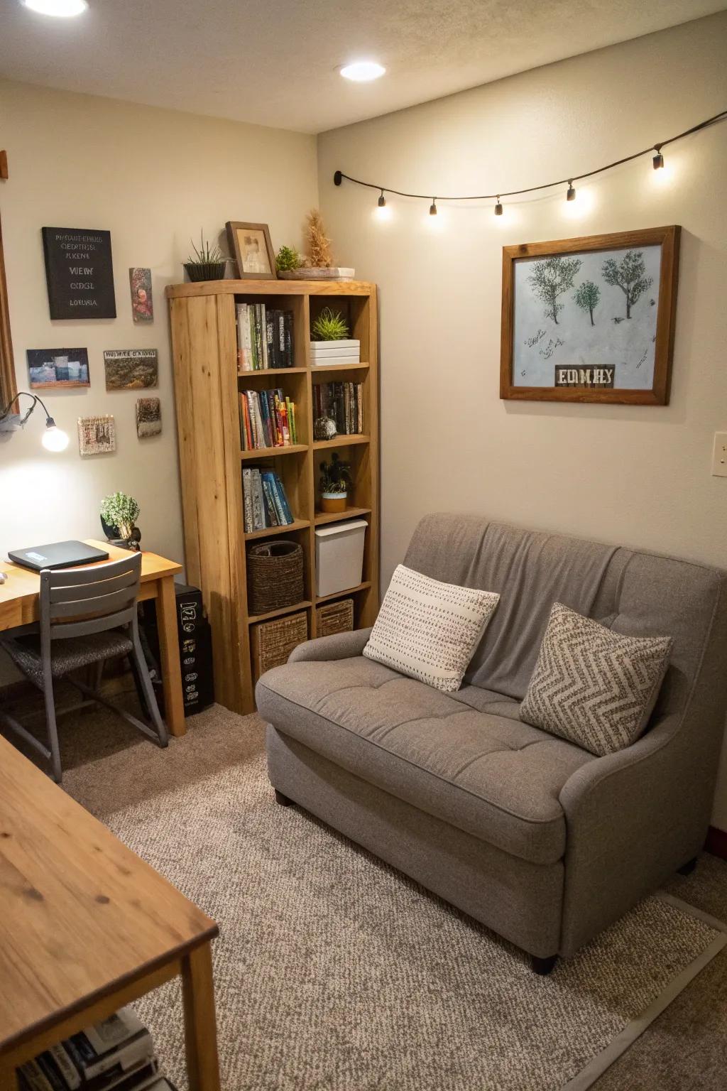 Space-efficient seating maximizes usable area and practicality.