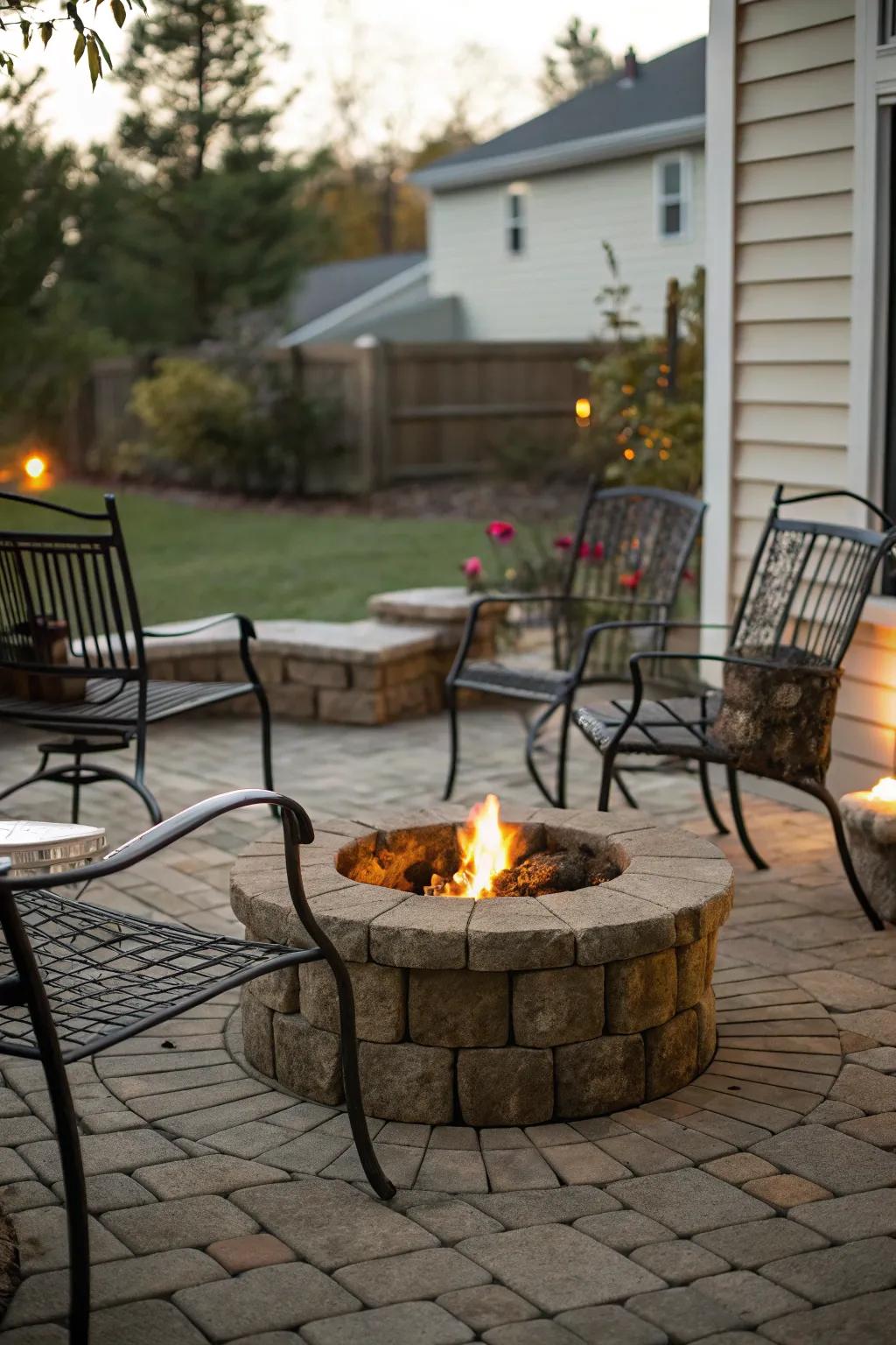 Harmonize materials for a cohesive patio look.