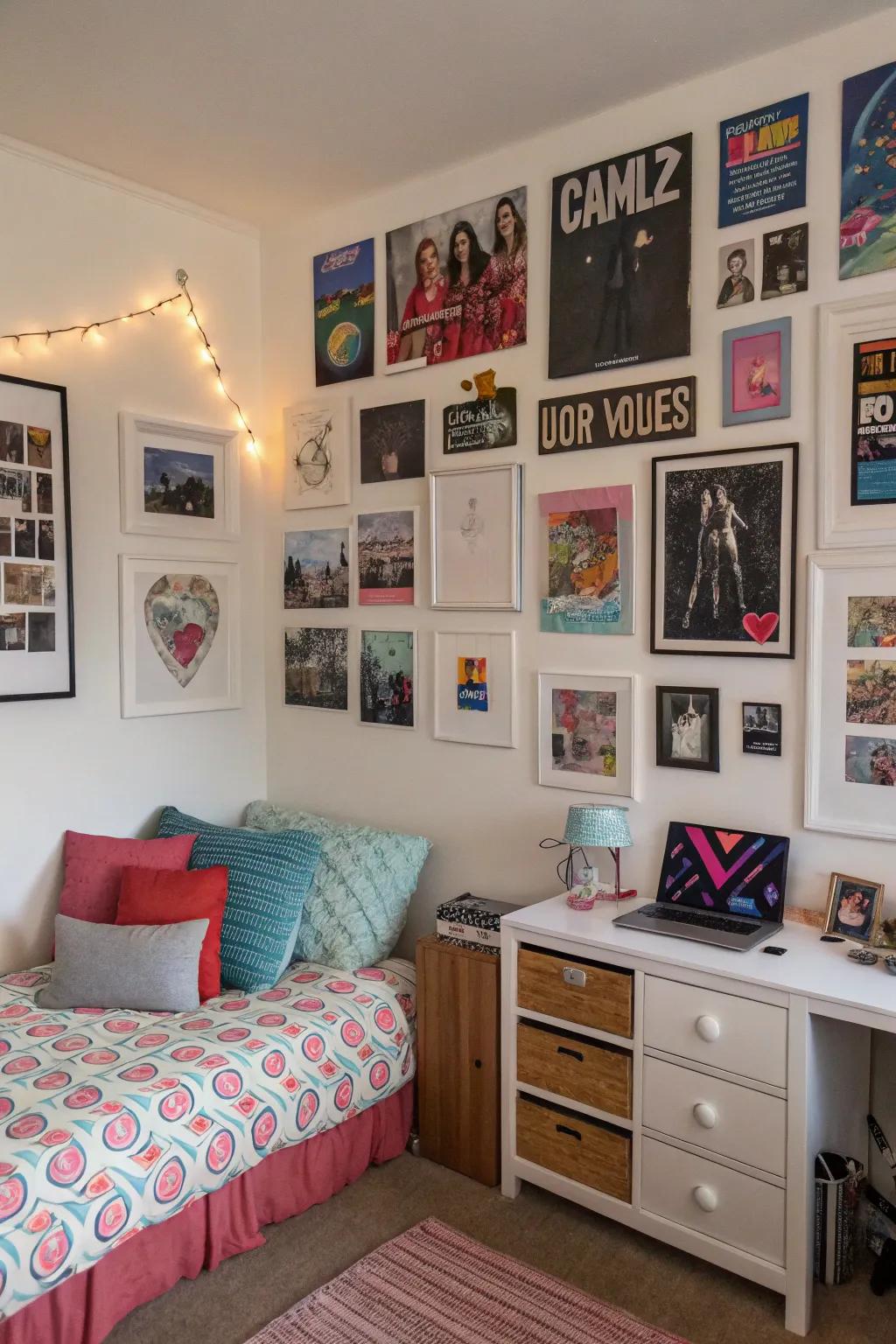 Gallery displays bring personality and individual charm.