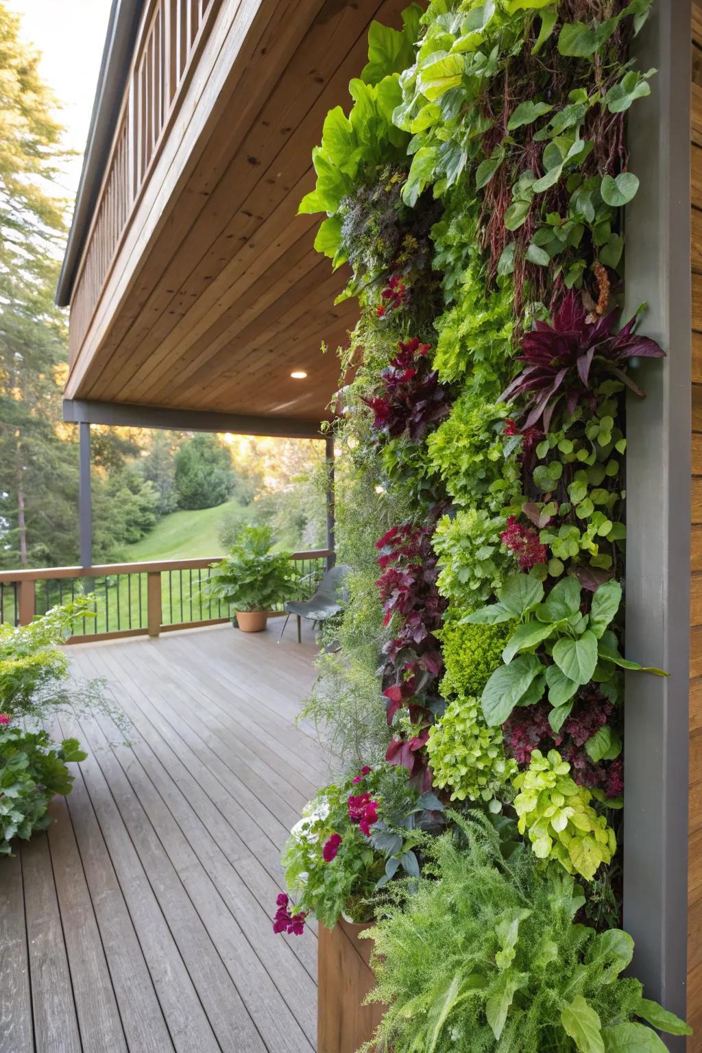 Add life to your walls with a stunning vertical garden.