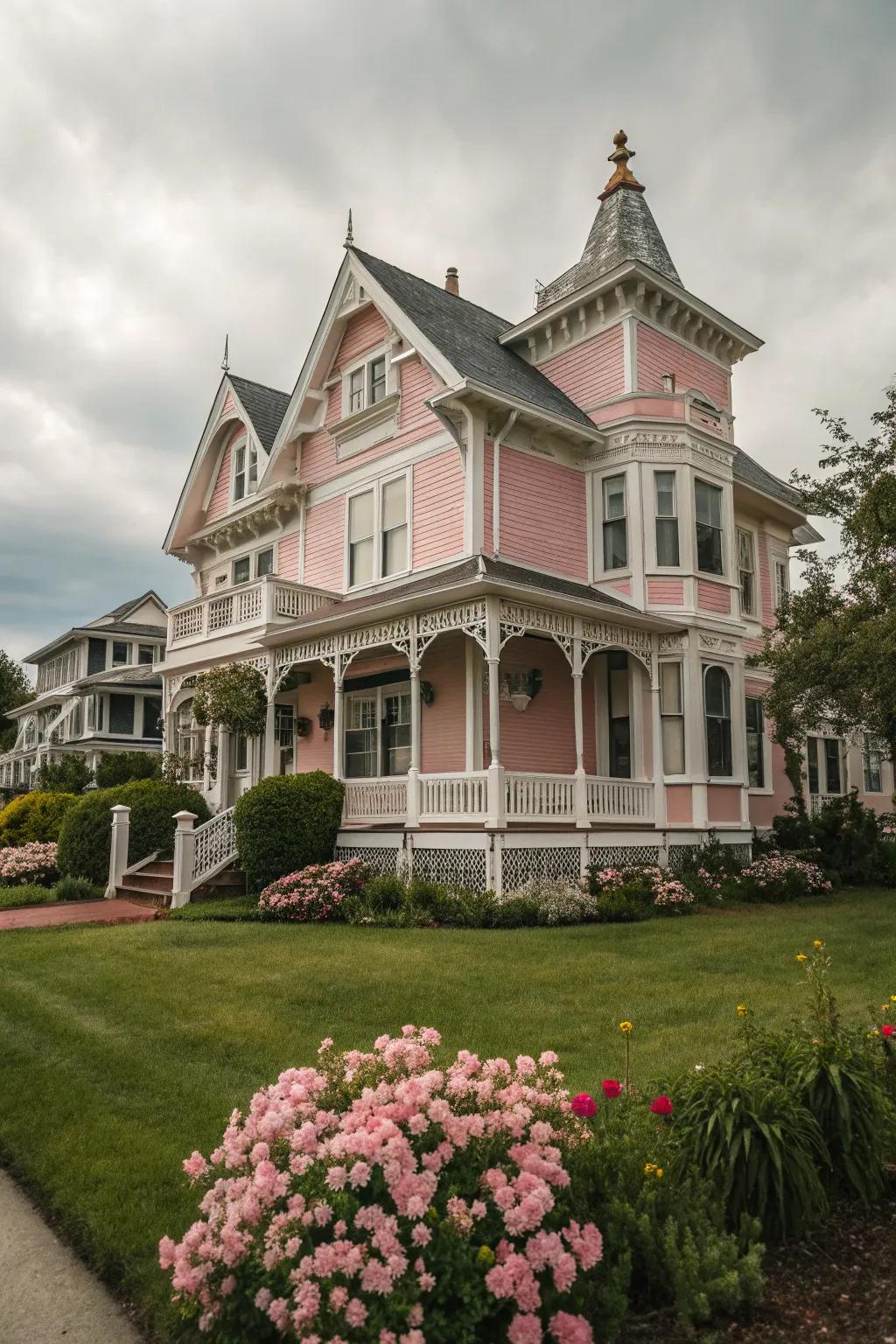 Soft pastels add a touch of whimsical charm to Victorian homes.