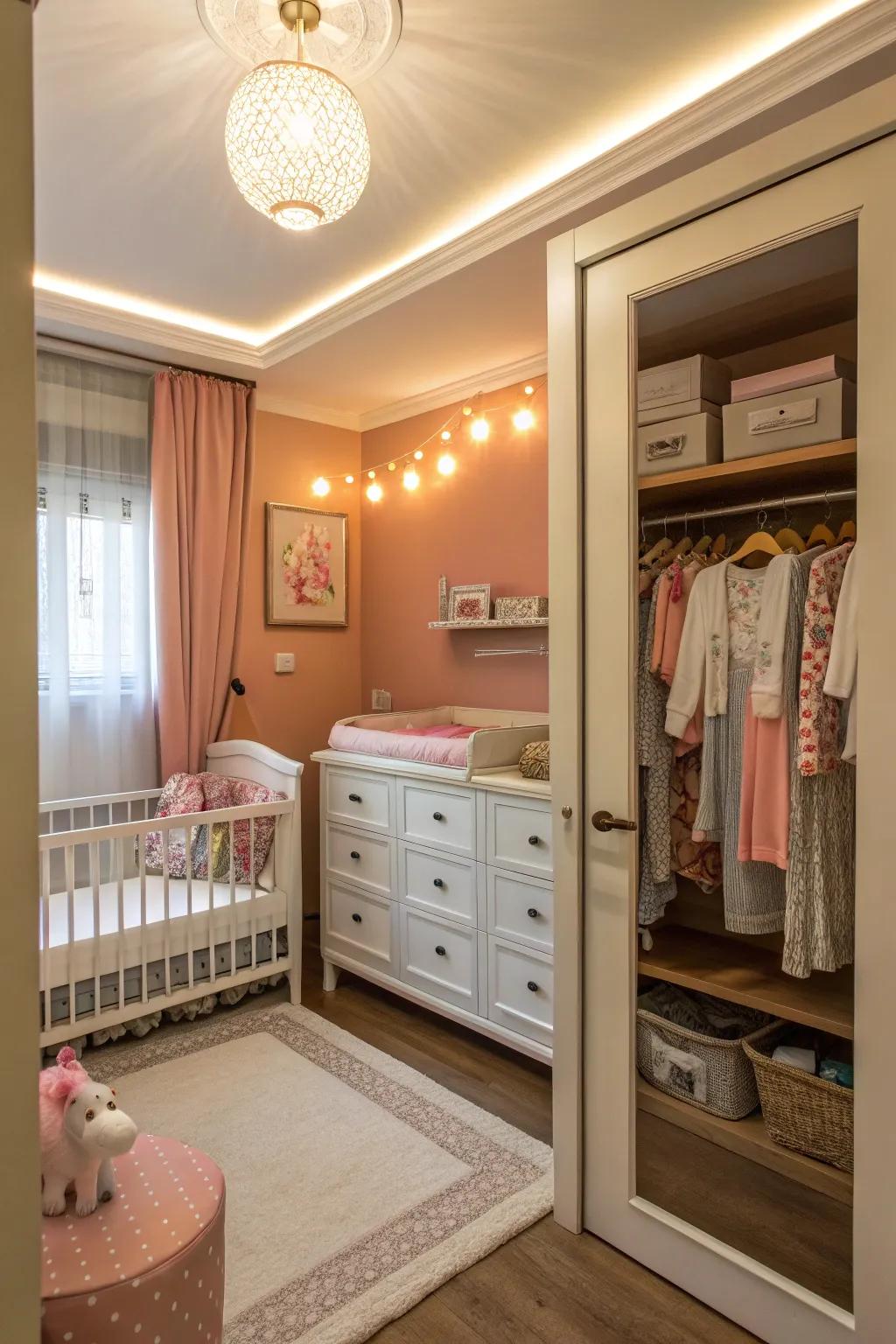 Soft lighting creates a calming atmosphere.