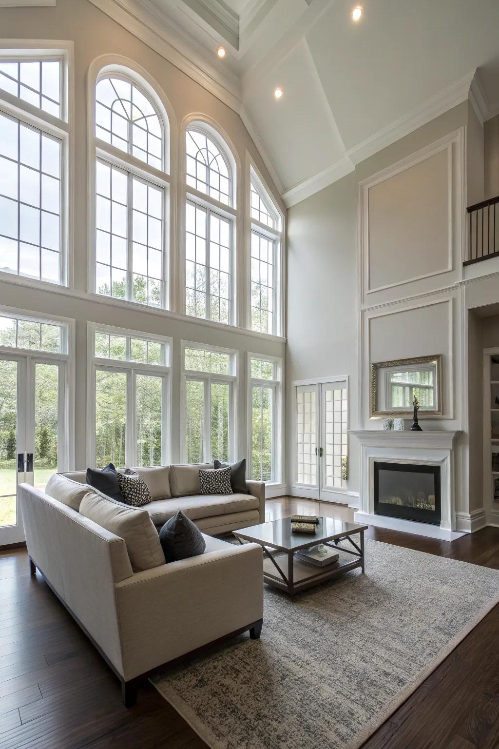 Grand skirting boards secure the space and elevate its architecture.