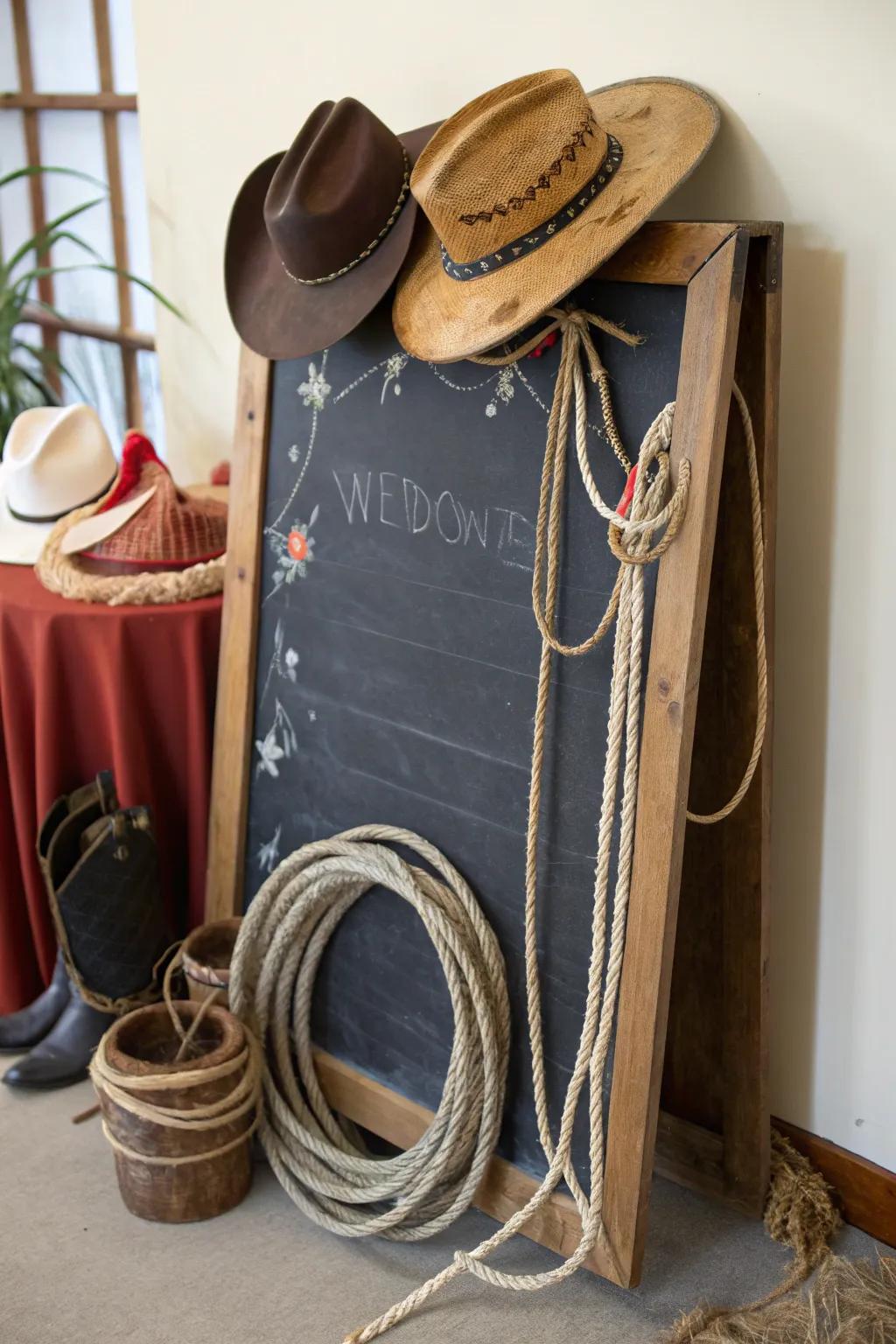 Slate boards offer a personal and creative announcement option.