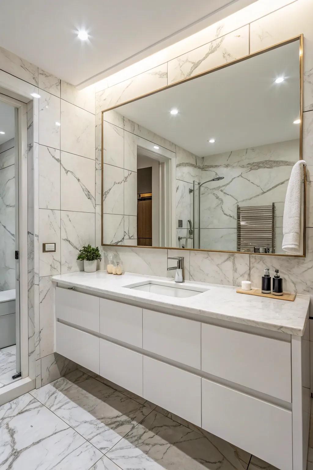 Stone patterned blocks deliver opulence and style.