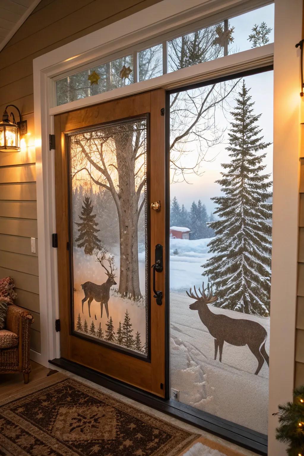 A tranquil woodland vista to bring the beauty of nature inside.