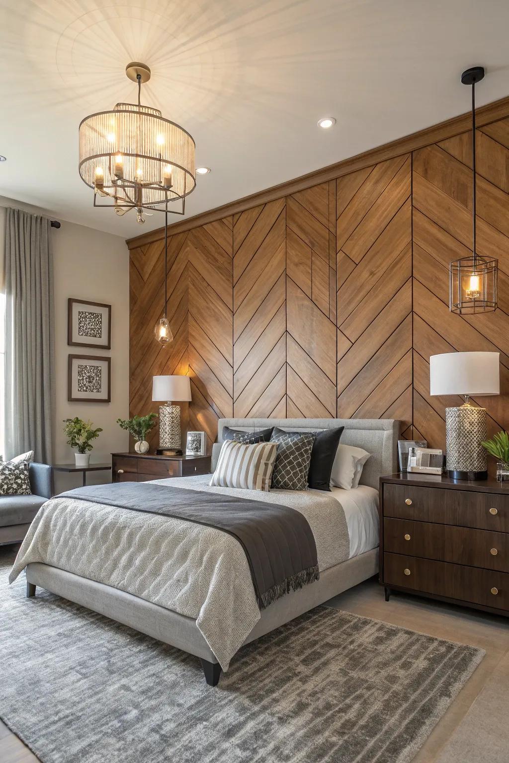 A timber panel feature wall has the power to redefine your personal space.