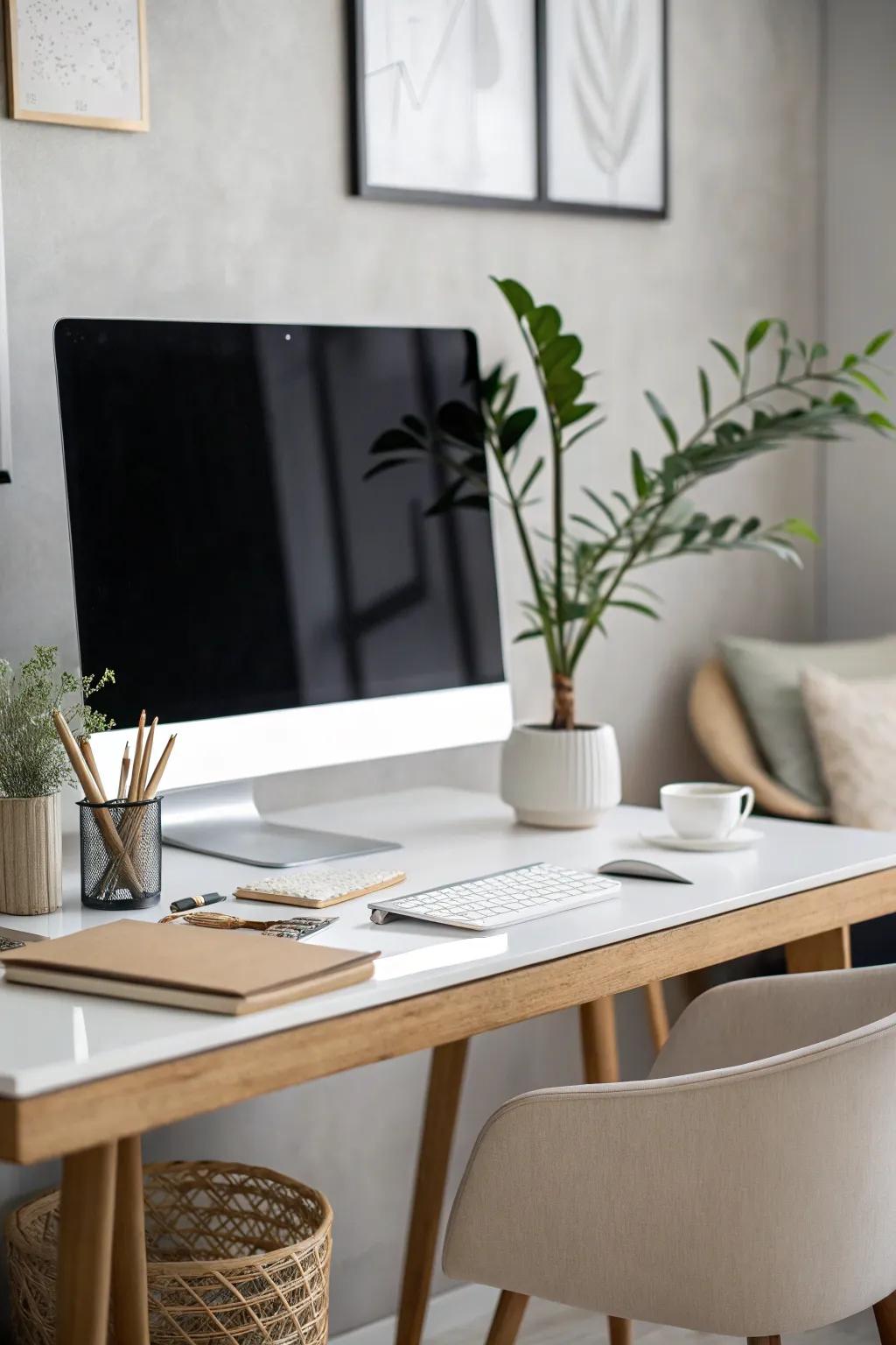 Keeping it simple is the peak of sophistication in any workspace.