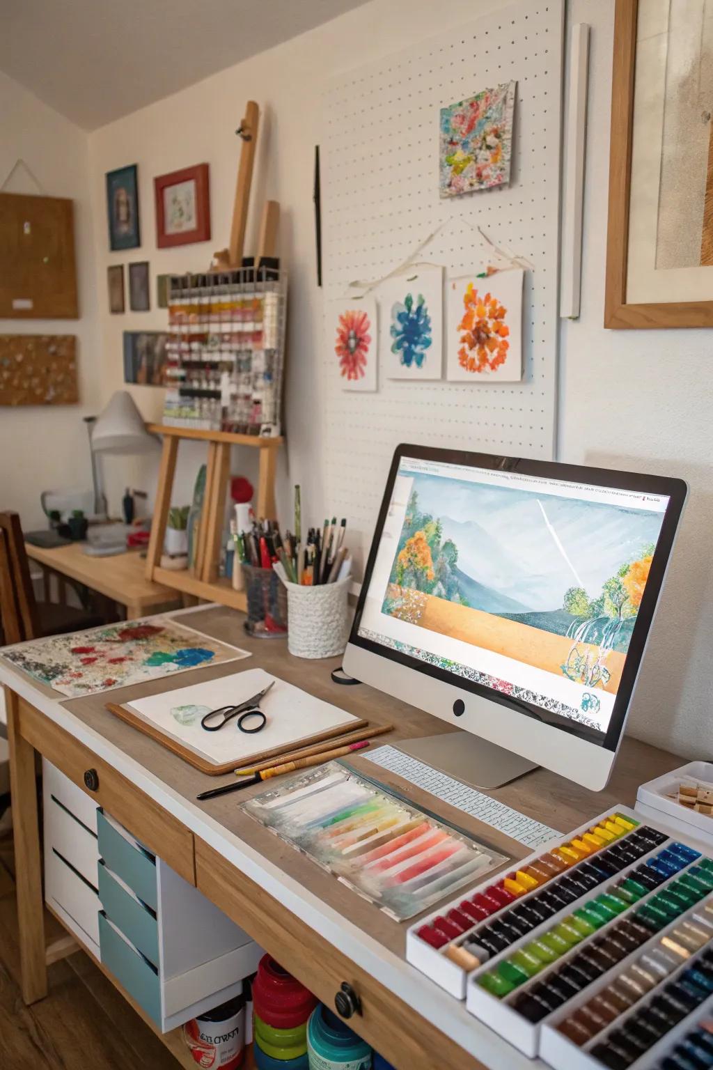 Versatile design supports a range of creative activities.