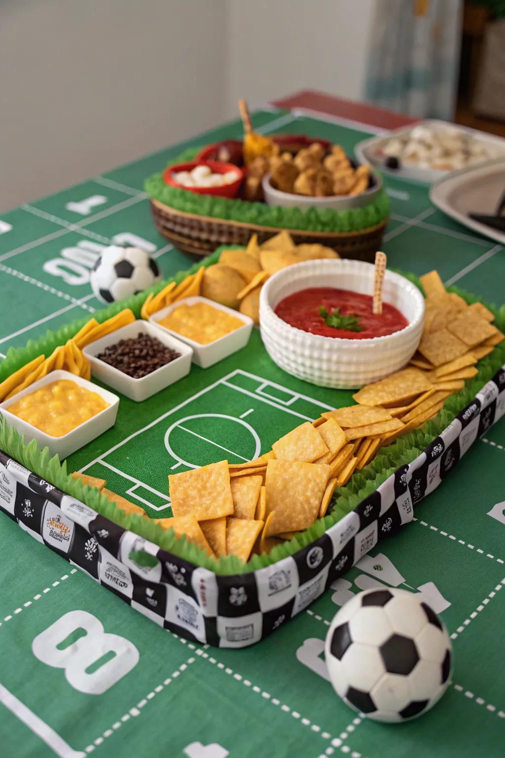 A snack stadium that is just as enjoyable to look at as it is to eat.