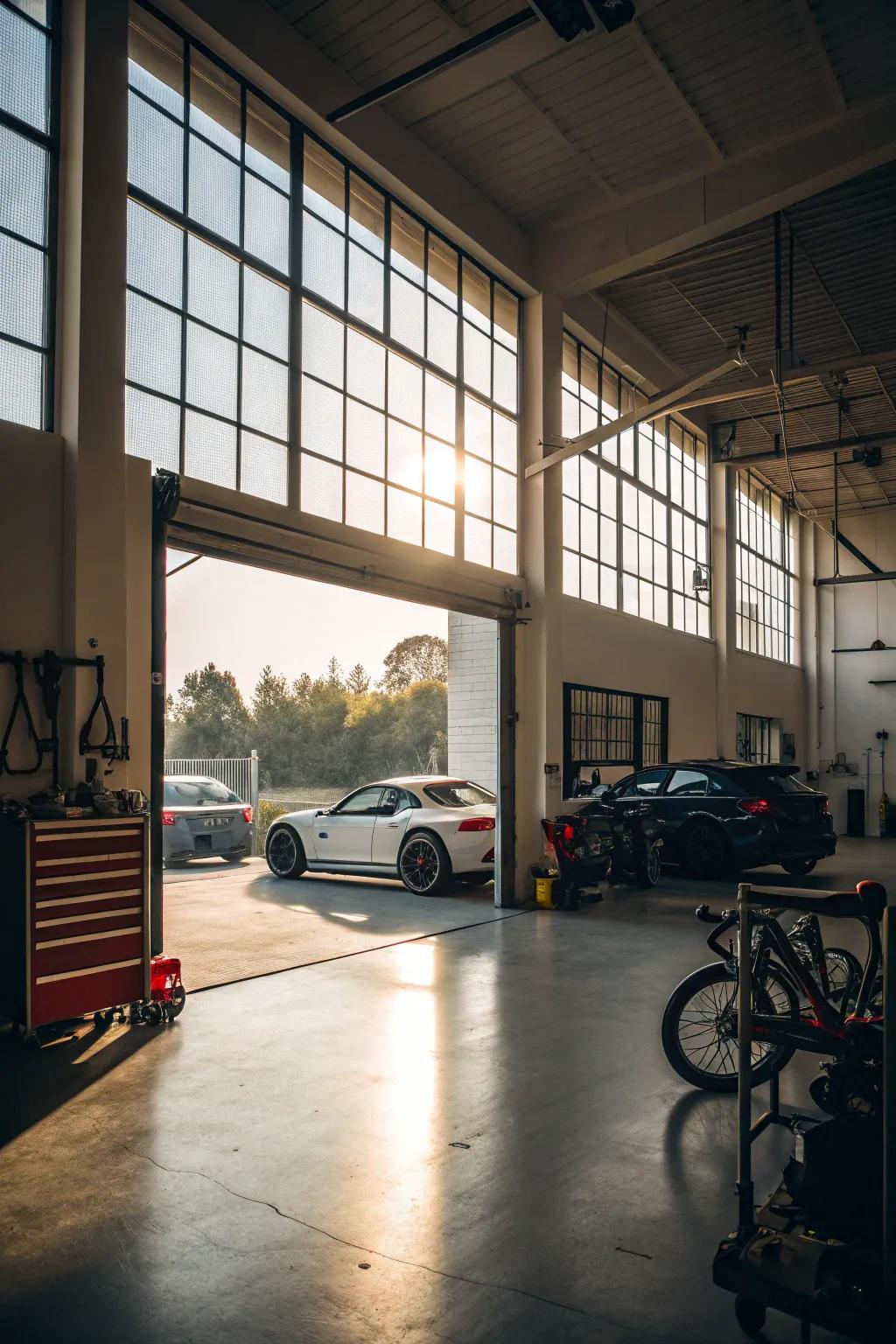You can turn your garage into a cozy, welcoming space with natural light.