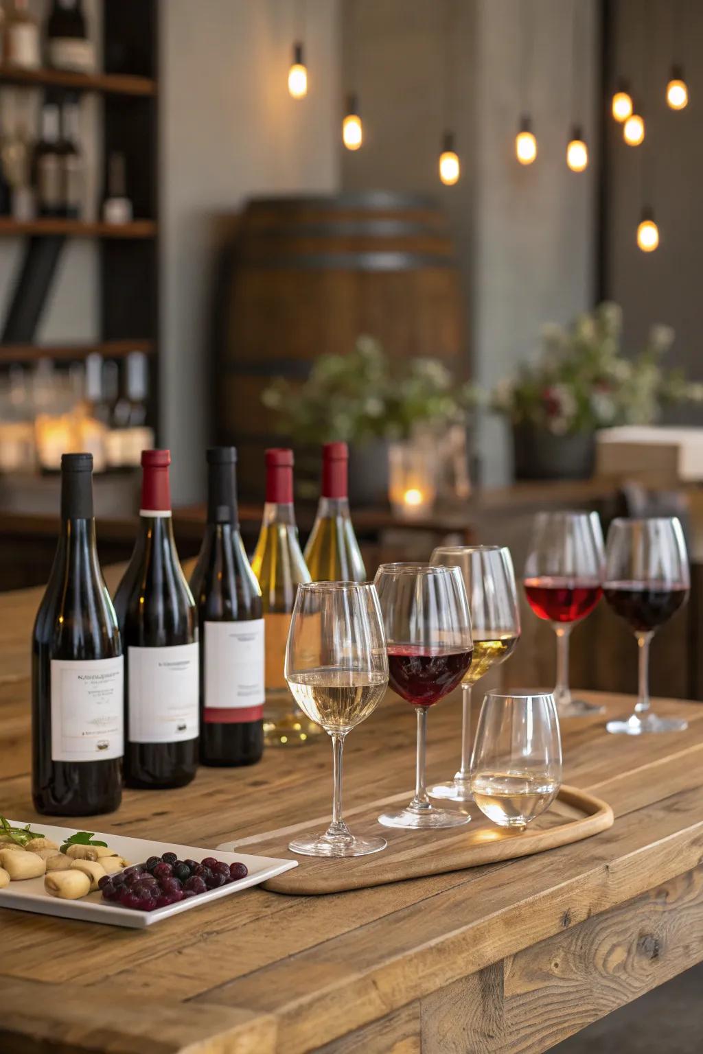 Indulge in a classy wine tasting evening for your milestone birthday.